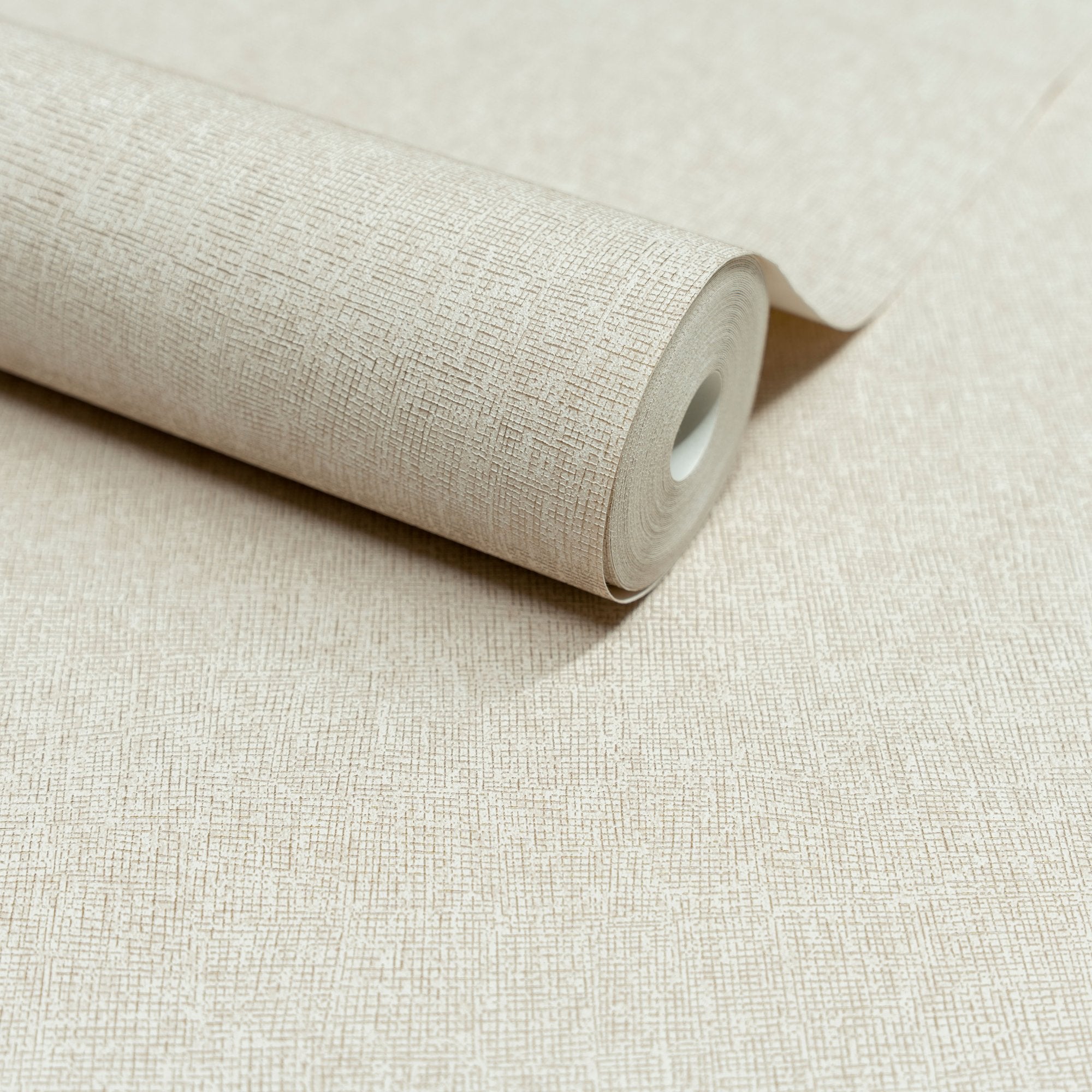 Faux Unis Natural Wallpaper in cream color - pattern number SF1202 - by Grandeco in the Surfaces collection