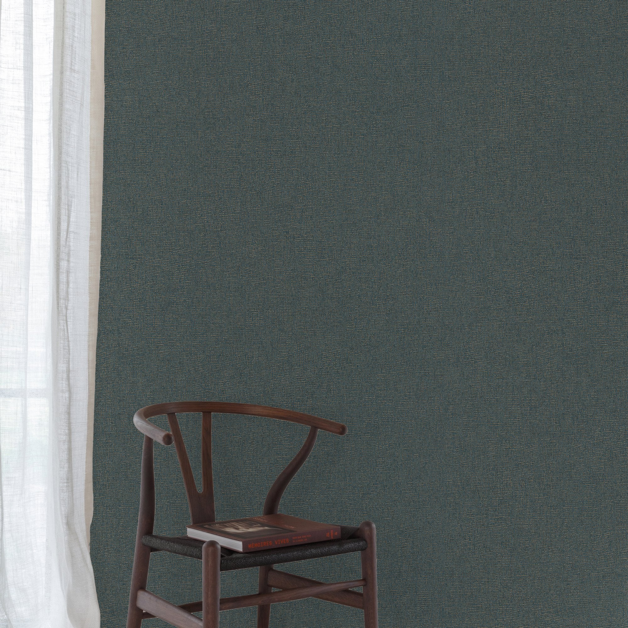 Faux Unis Natural Wallpaper in blue color - pattern number SF1226 - by Grandeco in the Surfaces collection