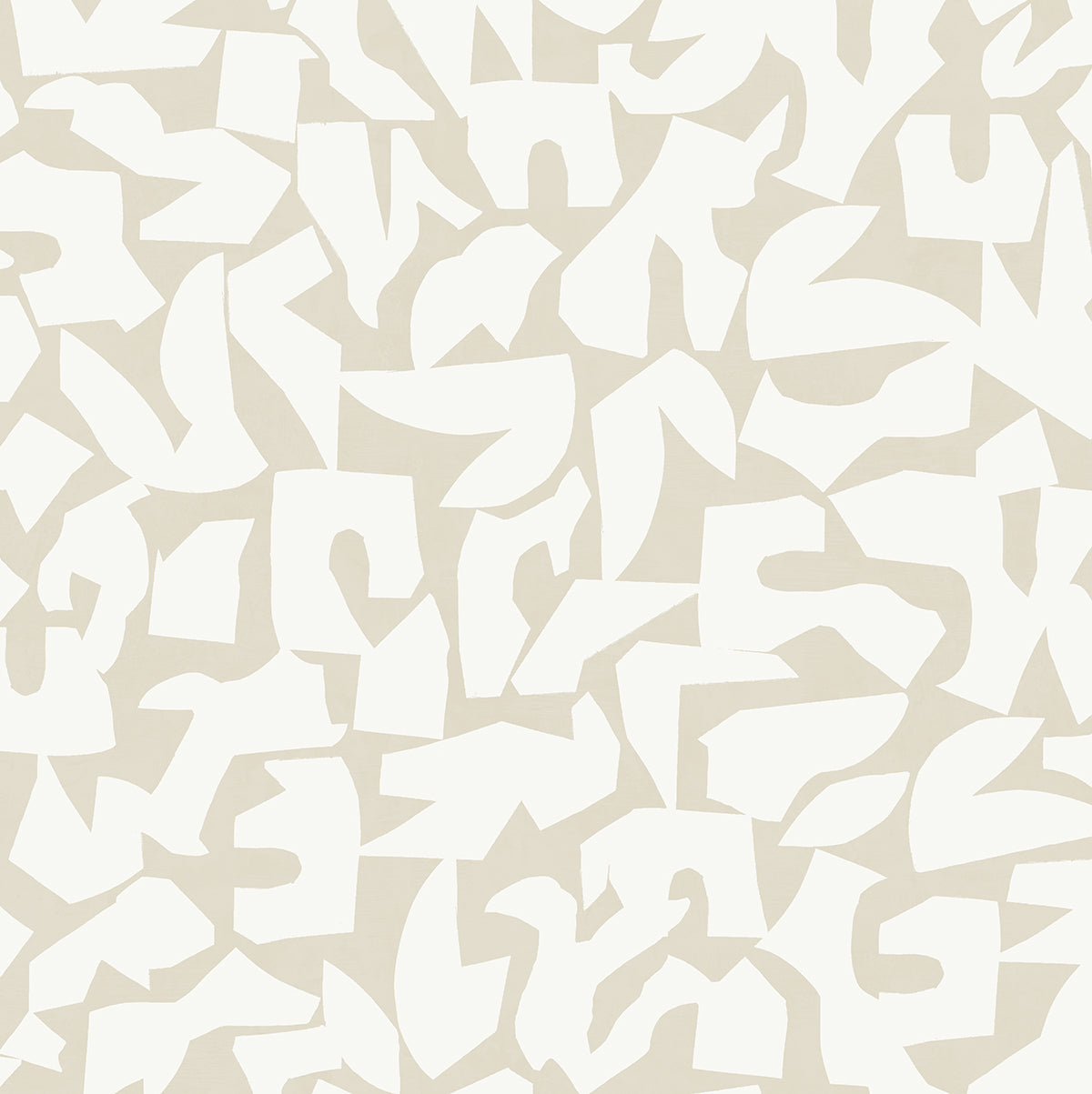 Graphic Geo Peel and Stick wallpaper in beige color - pattern number SG12805 - by NextWall in the Peel and Stick Wallpaper by Stacy Garcia Sojourn Collection 5 collection