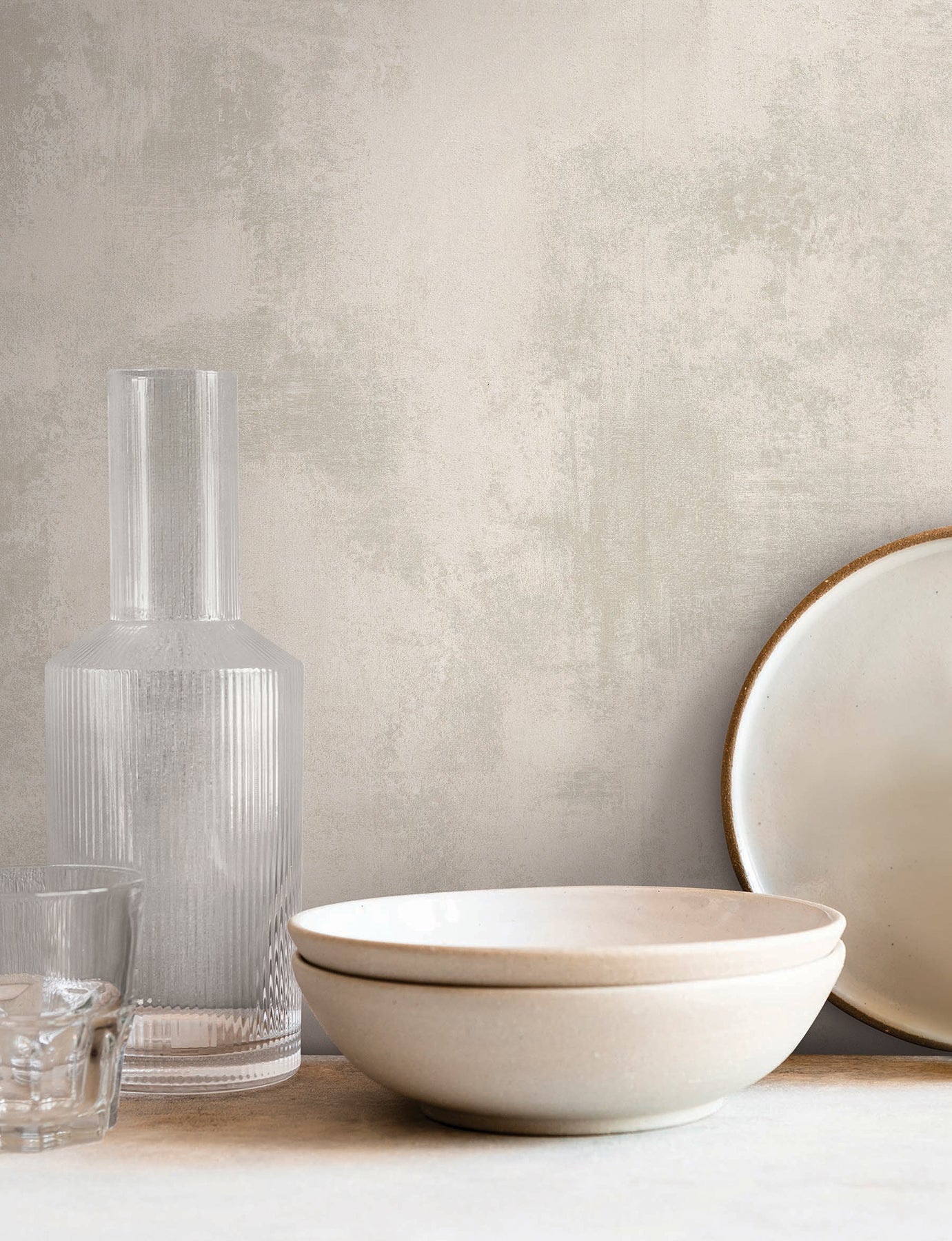Italian Plaster wallpaper in pearl color - pattern number SI18561 - by York in the Signature Textures Resource Library Third Edition collection