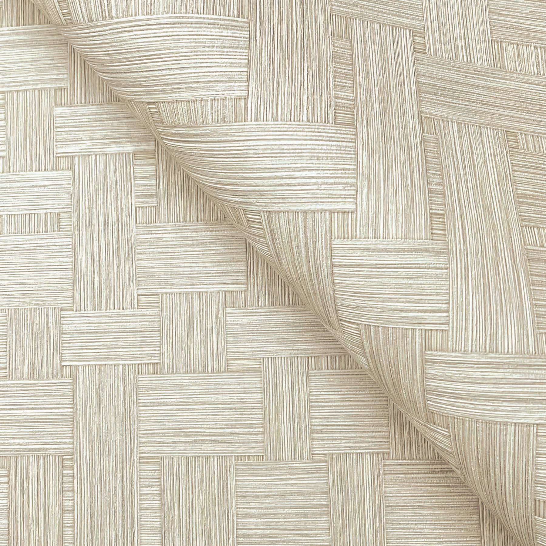 Basketry wallpaper in wheat color - pattern number SI25721 - by York in the Signature Textures Resource Library Third Edition collection