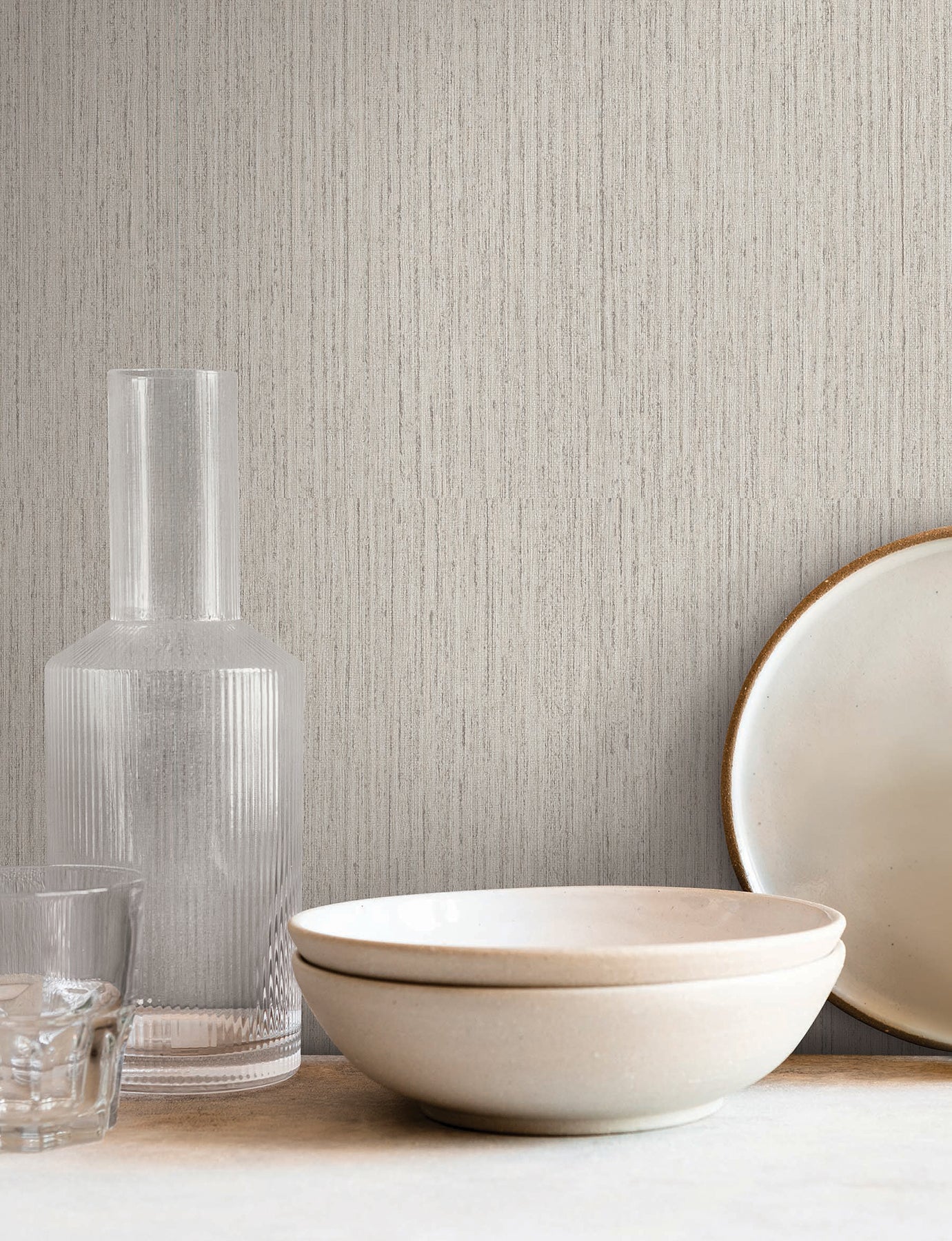Shetland wallpaper in ecru color - pattern number SI25841 - by York in the Signature Textures Resource Library Third Edition collection