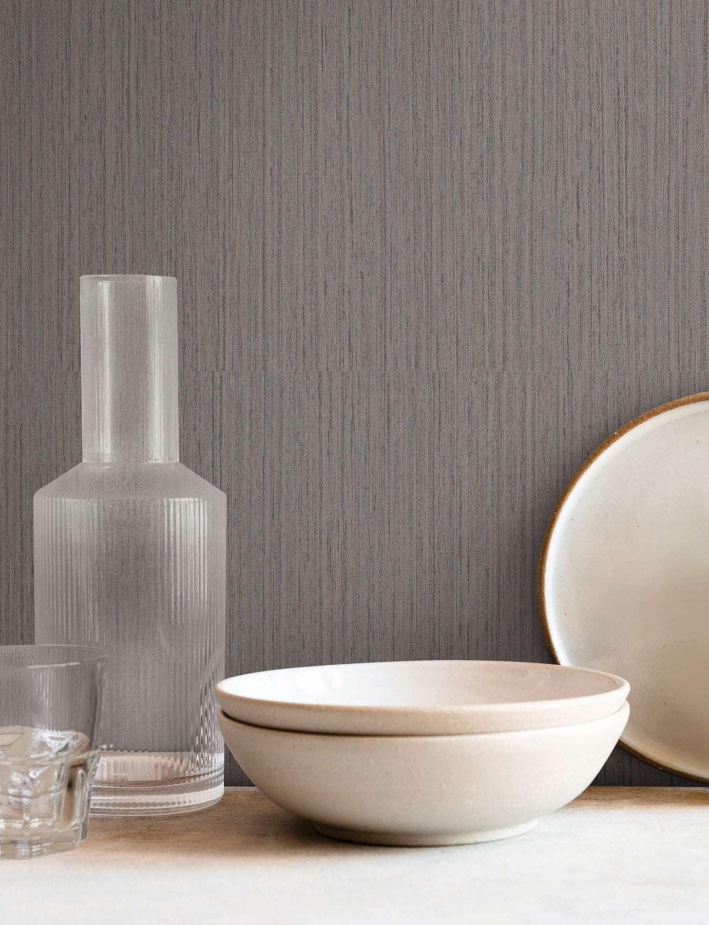 Shetland wallpaper in mushroom color - pattern number SI25845 - by York in the Signature Textures Resource Library Third Edition collection