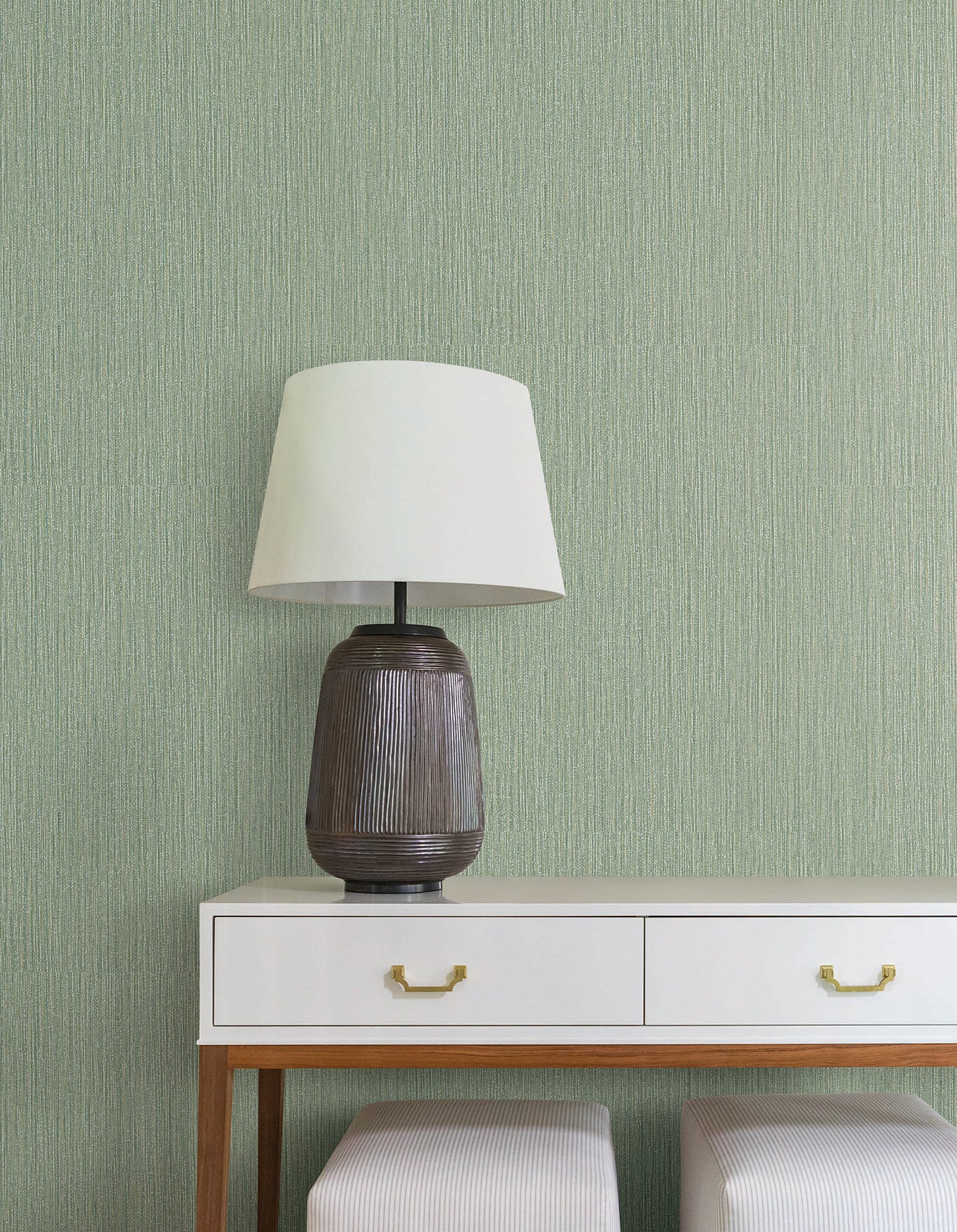 Washed Ramie wallpaper in sea glass color - pattern number SI25854 - by York in the Signature Textures Resource Library Third Edition collection