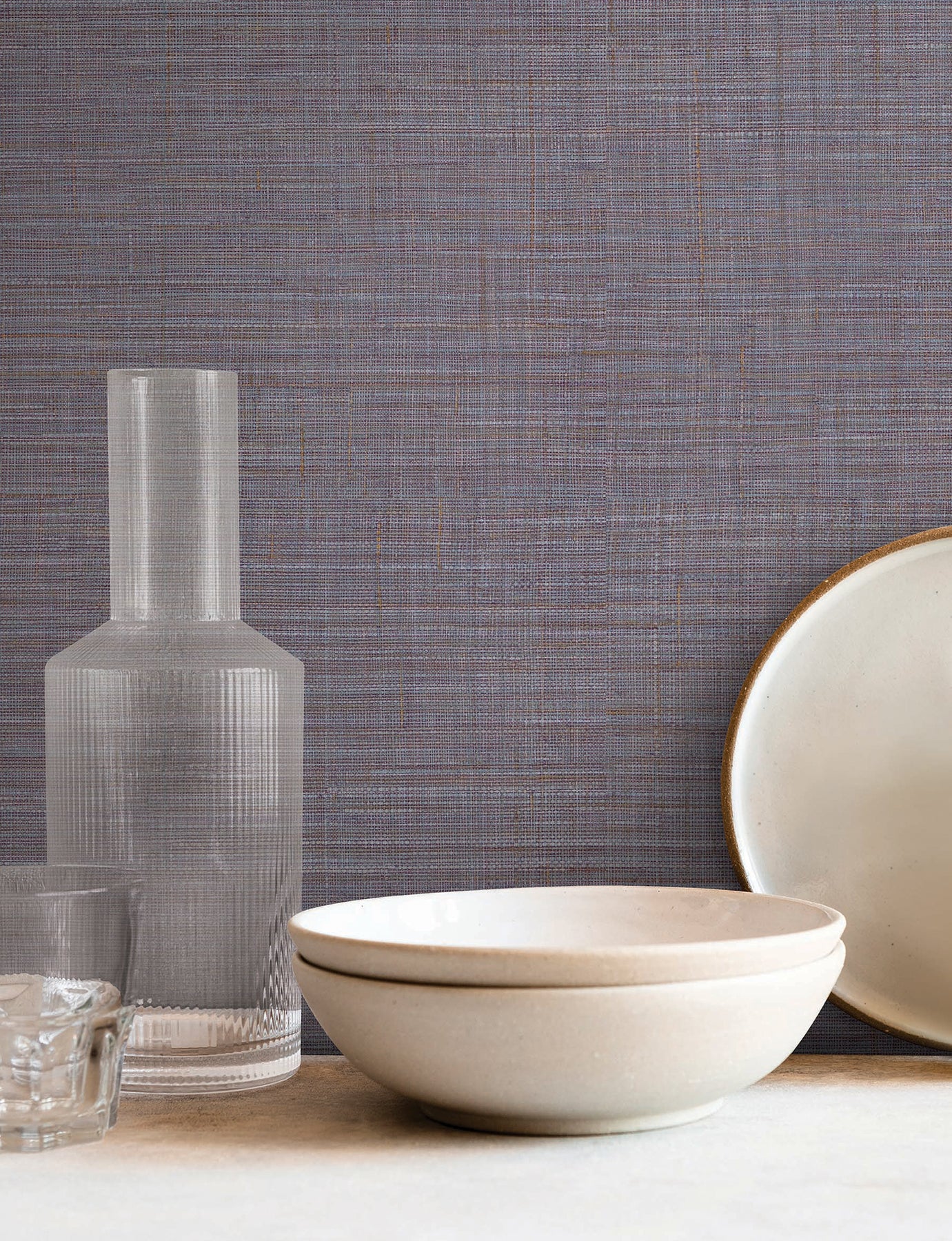 Lotus Silk wallpaper in lilac color - pattern number SI25870 - by York in the Signature Textures Resource Library Third Edition collection