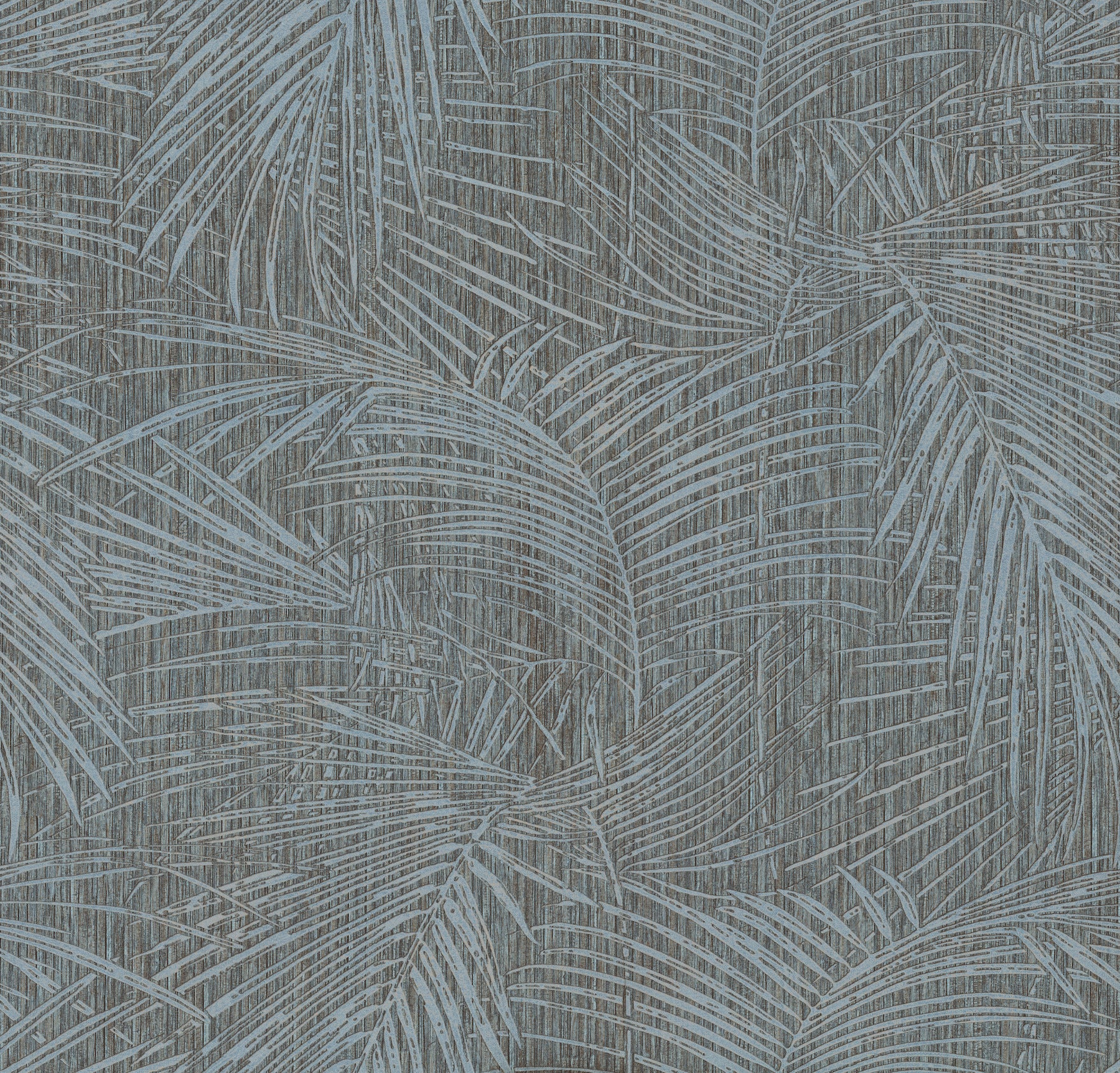 Della Palm wallpaper in blue multi color - pattern number SI50610 - by York in the Signature Textures Resource Library Third Edition collection