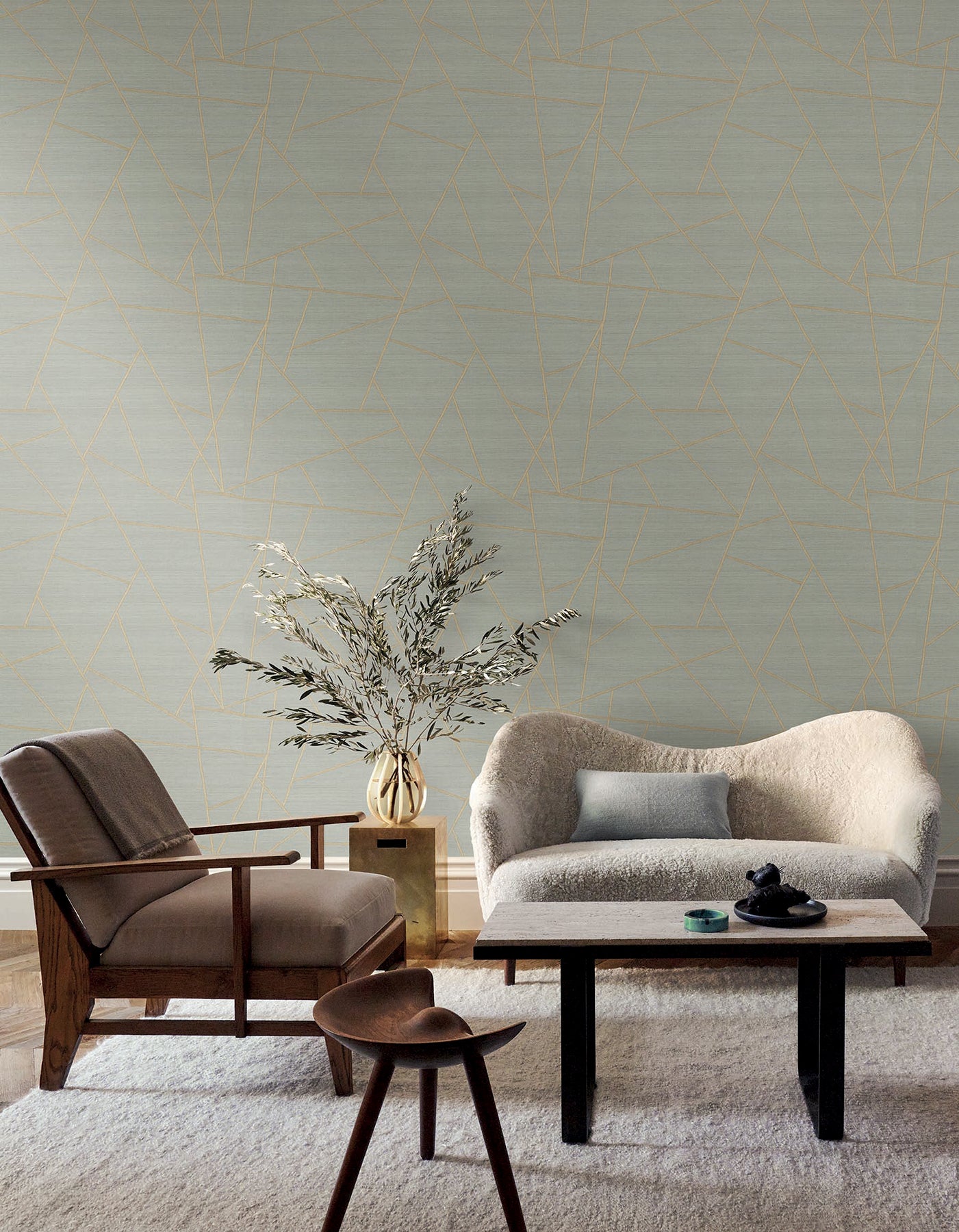 Lisle wallpaper in lake color - pattern number SI6821 - by York in the Signature Textures Resource Library Third Edition collection