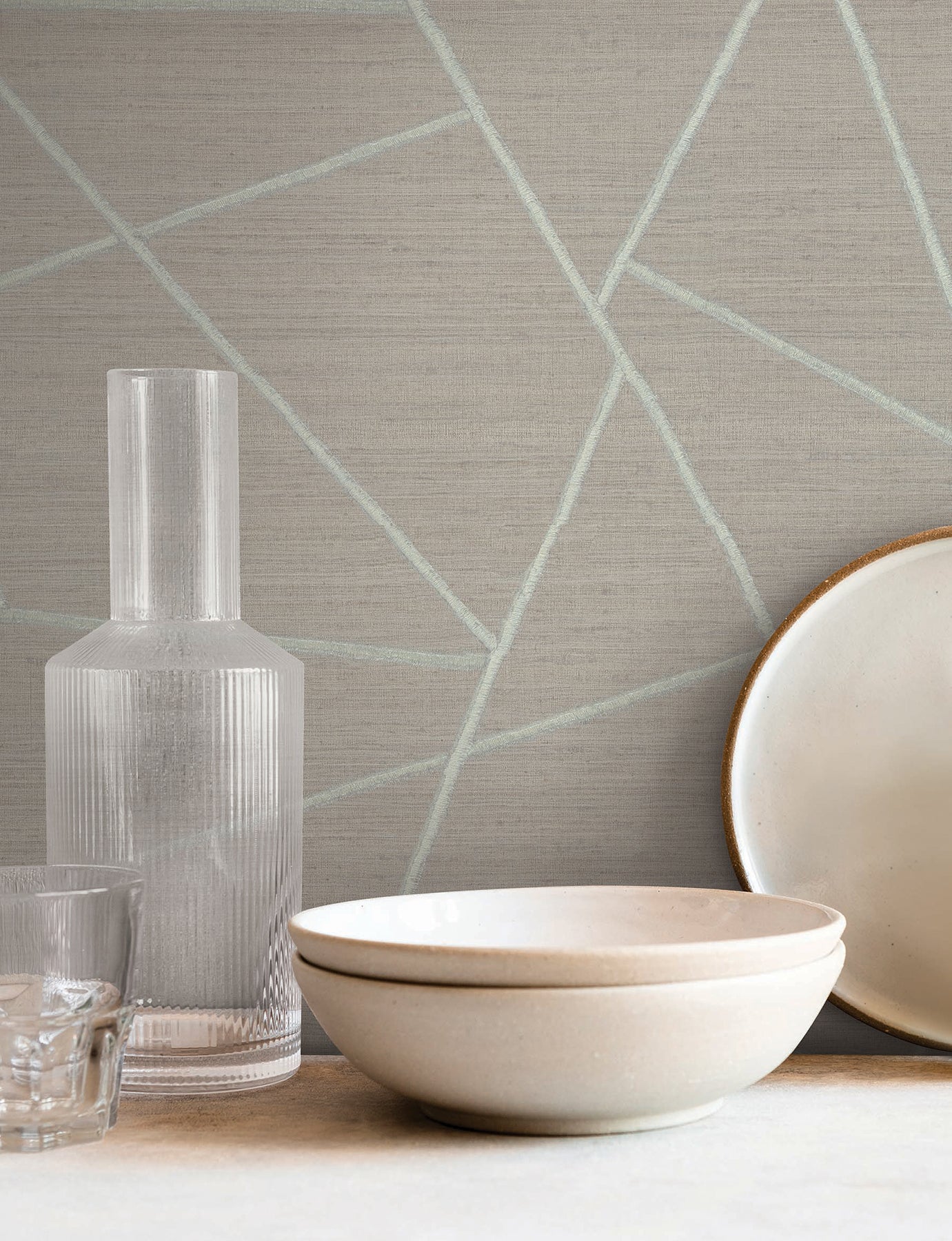 Lisle wallpaper in smoke color - pattern number SI6824 - by York in the Signature Textures Resource Library Third Edition collection