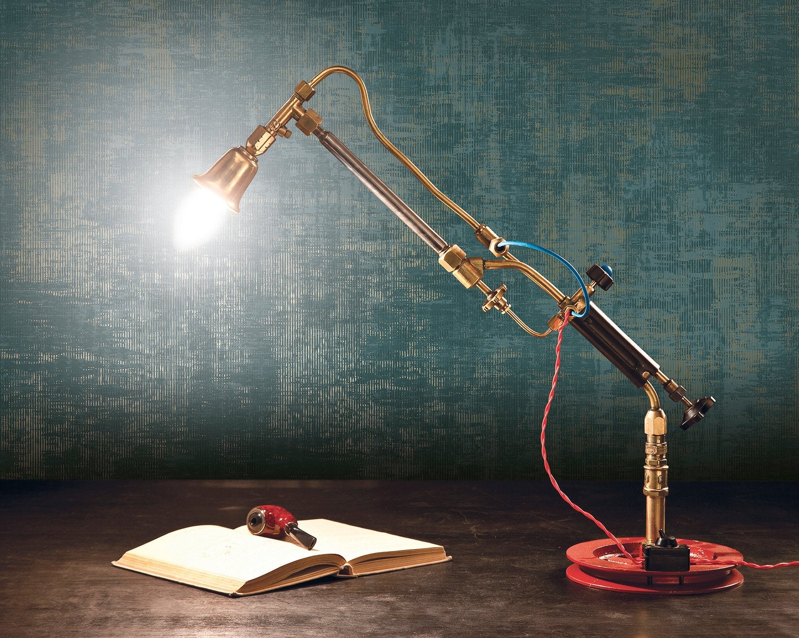 Distressed wallpaper in green color - pattern number SP-LS5009 - by Galerie in the Lustre collection