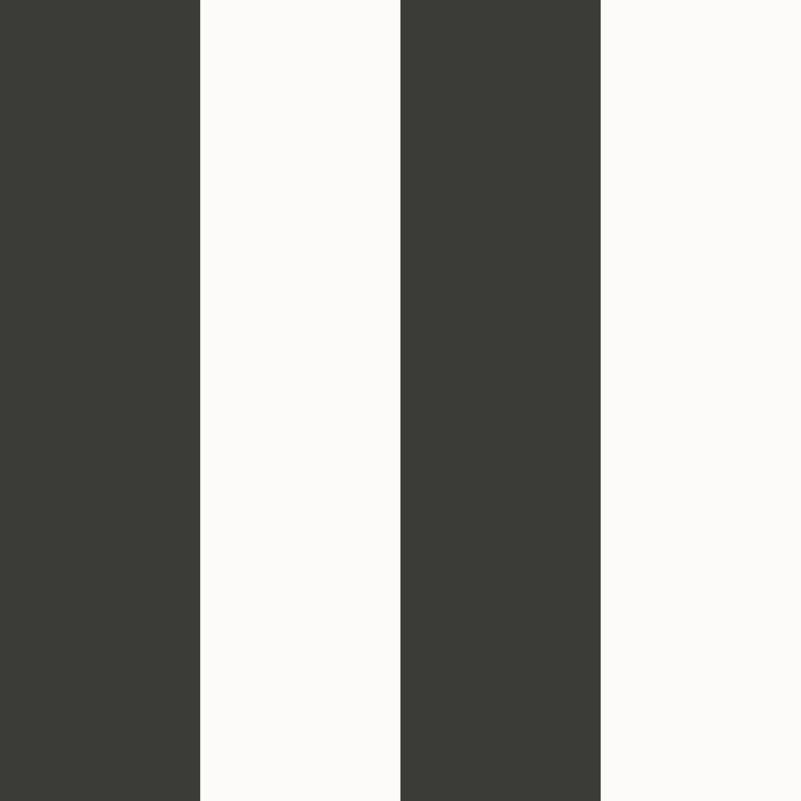 Wide Stripe Black wallpaper in black color - pattern number SS21235 - by Galerie in the Style Sisters collection