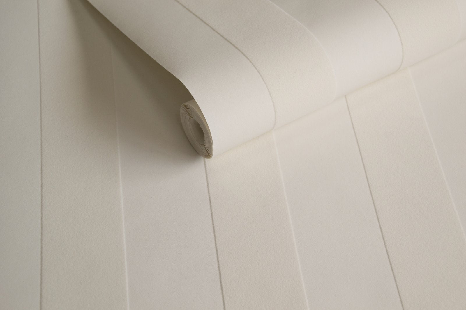 Flock Stripe White wallpaper in white color - pattern number SS21238 - by Galerie in the Style Sisters collection