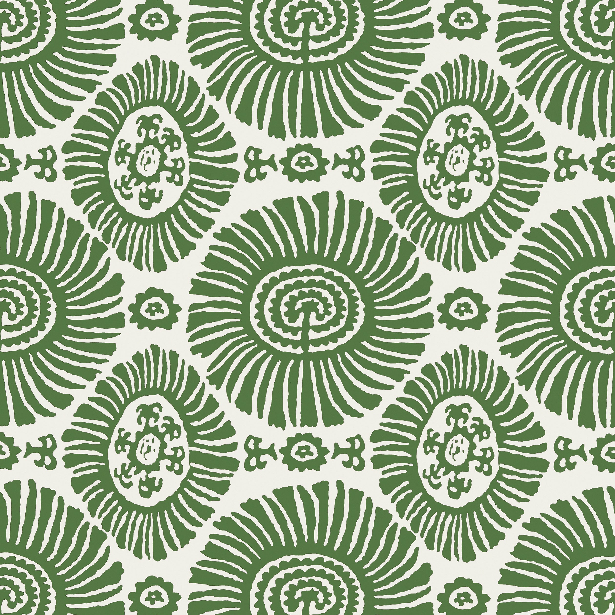 Solis fabric in emerald green color - pattern number T10081 - by Thibaut in the Tropics collection