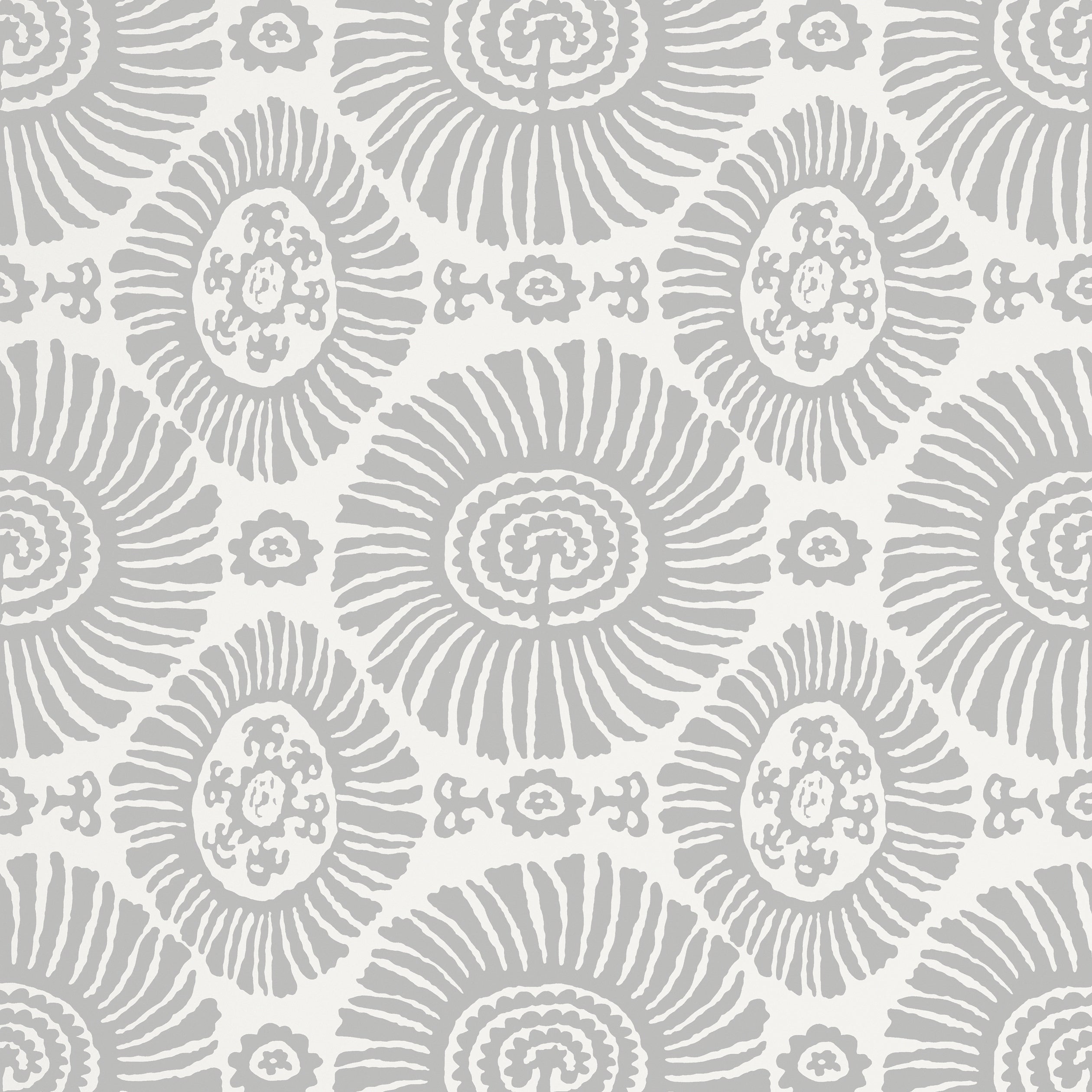 Solis fabric in light grey color - pattern number T10082 - by Thibaut in the Tropics collection
