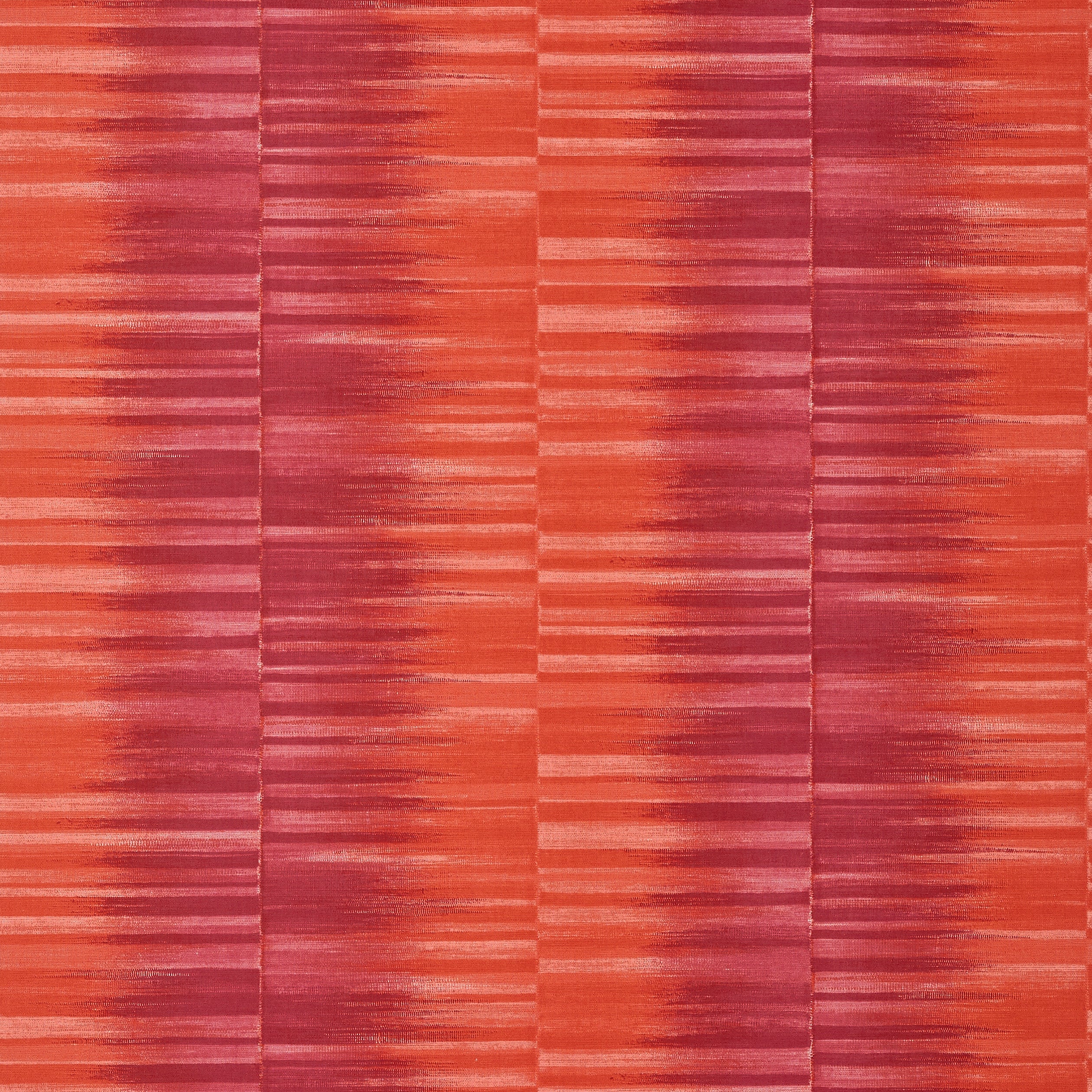Mekong Stripe fabric in pink and coral color - pattern number T10087 - by Thibaut in the Tropics collection