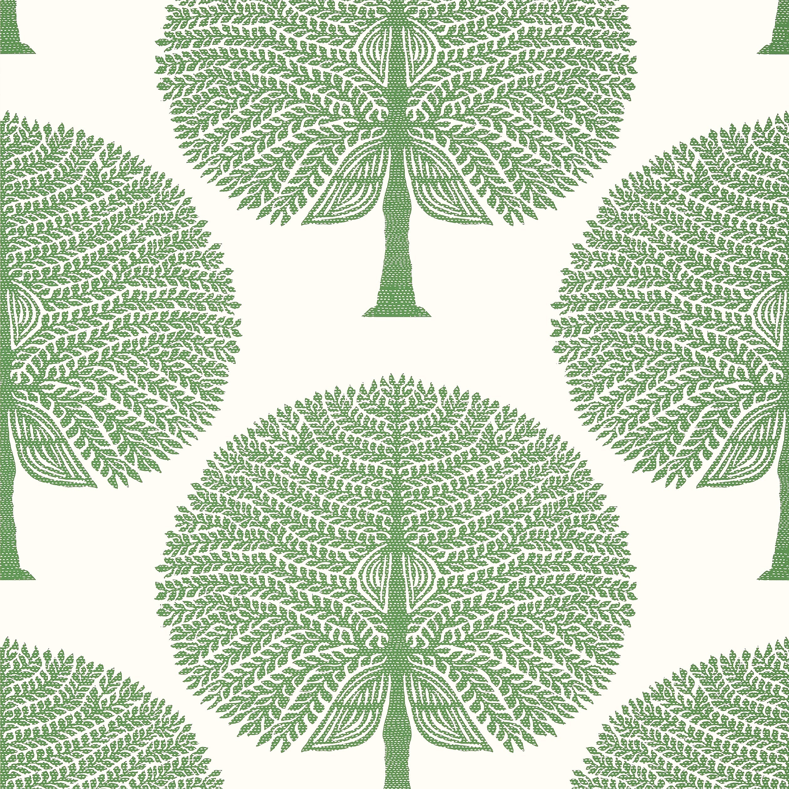 Mulberry Tree fabric in green color - pattern number T10604 - by Thibaut in the Ceylon collection