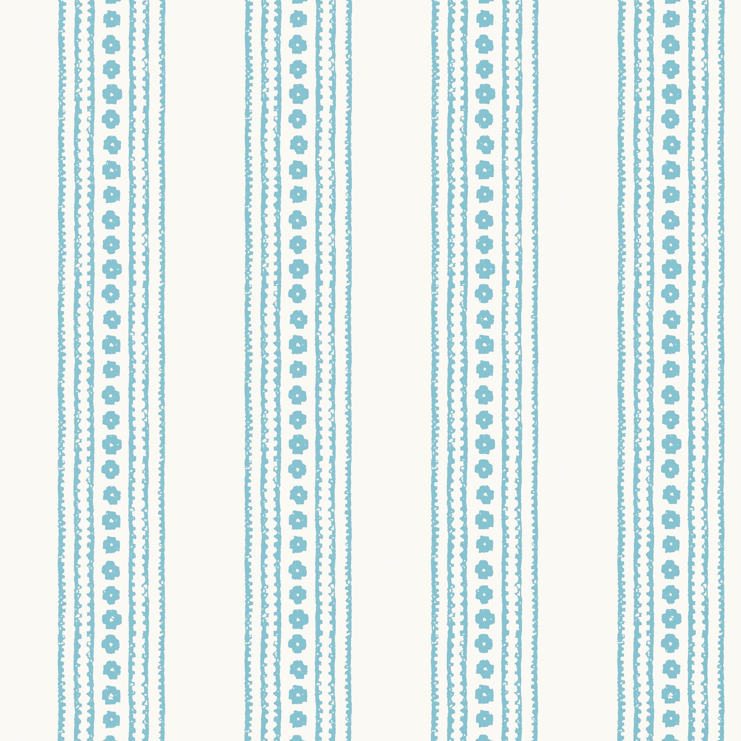 New Haven Stripe fabric in turquoise color - pattern number T10609 - by Thibaut in the Ceylon collection