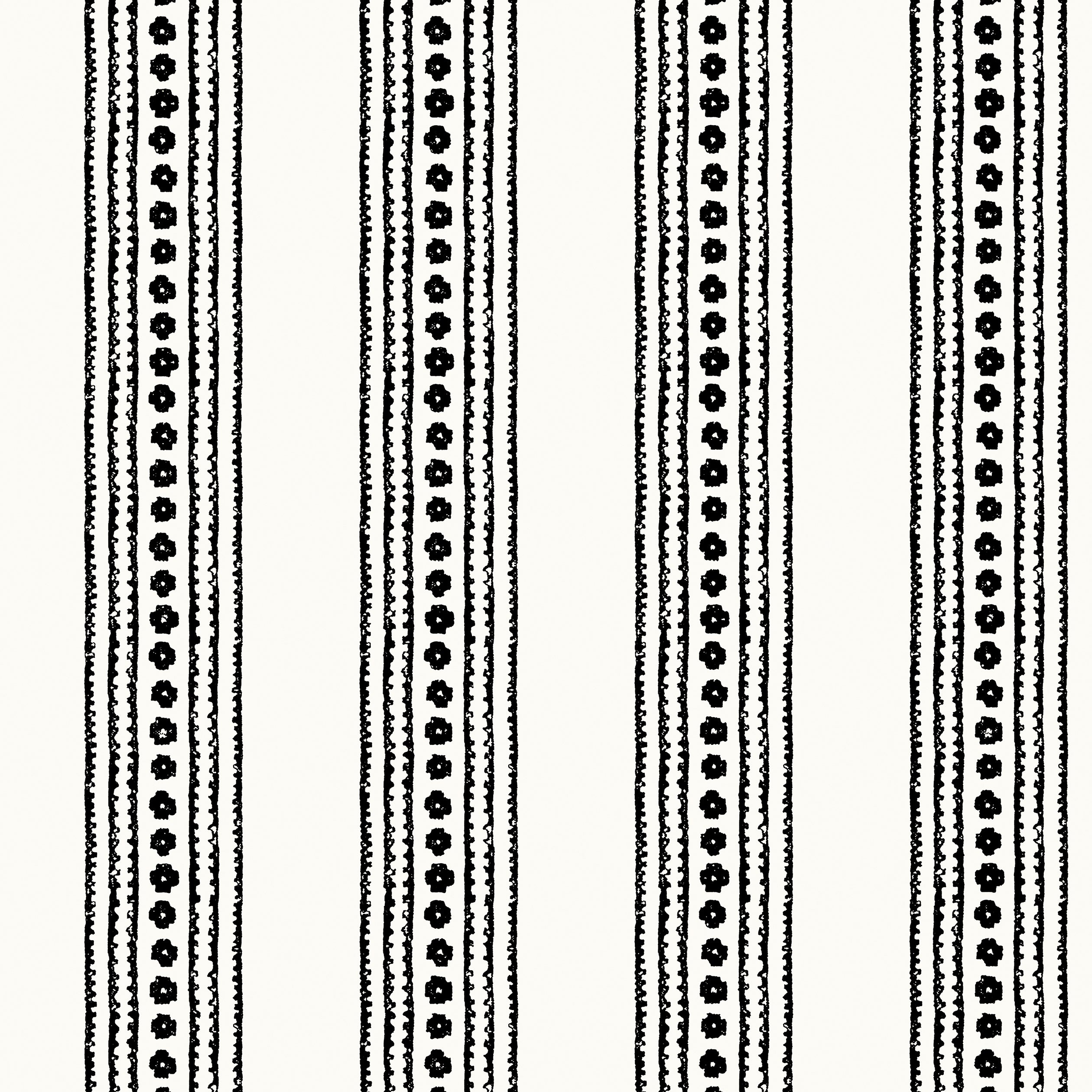 New Haven Stripe fabric in black color - pattern number T10611 - by Thibaut in the Ceylon collection