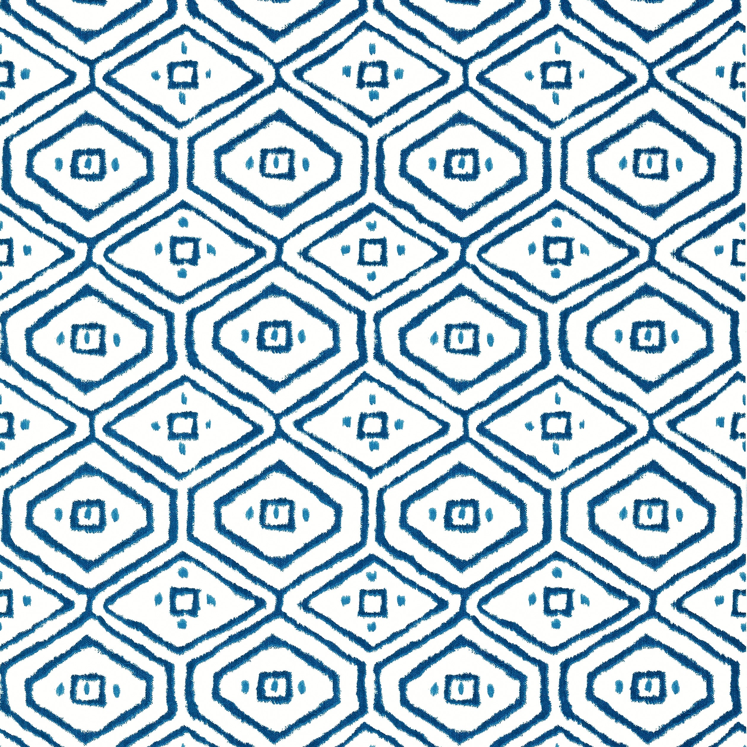 Pass A Grille fabric in navy color - pattern number T10617 - by Thibaut in the Ceylon collection