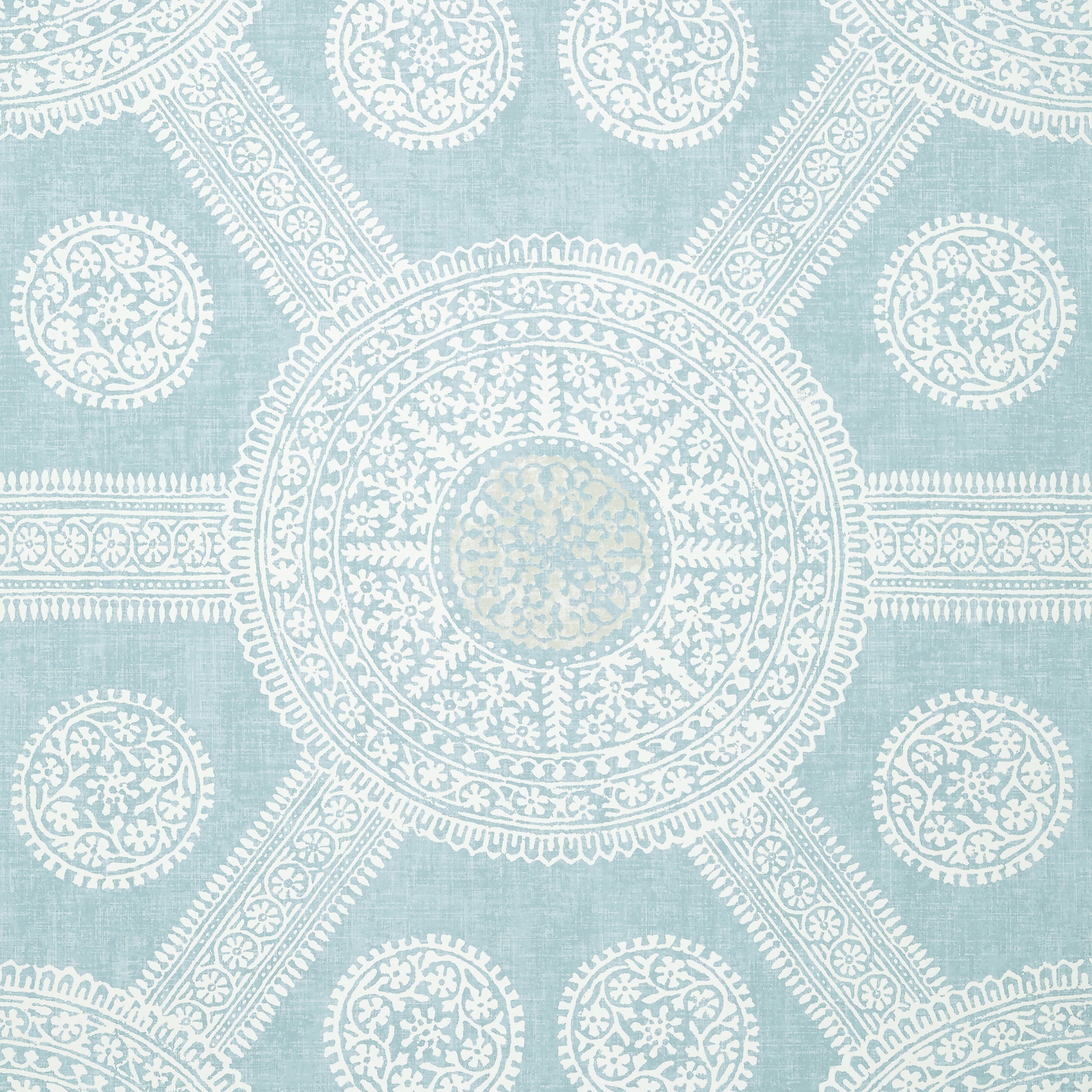 Stonington fabric in spa blue color - pattern number T10638 - by Thibaut in the Ceylon collection