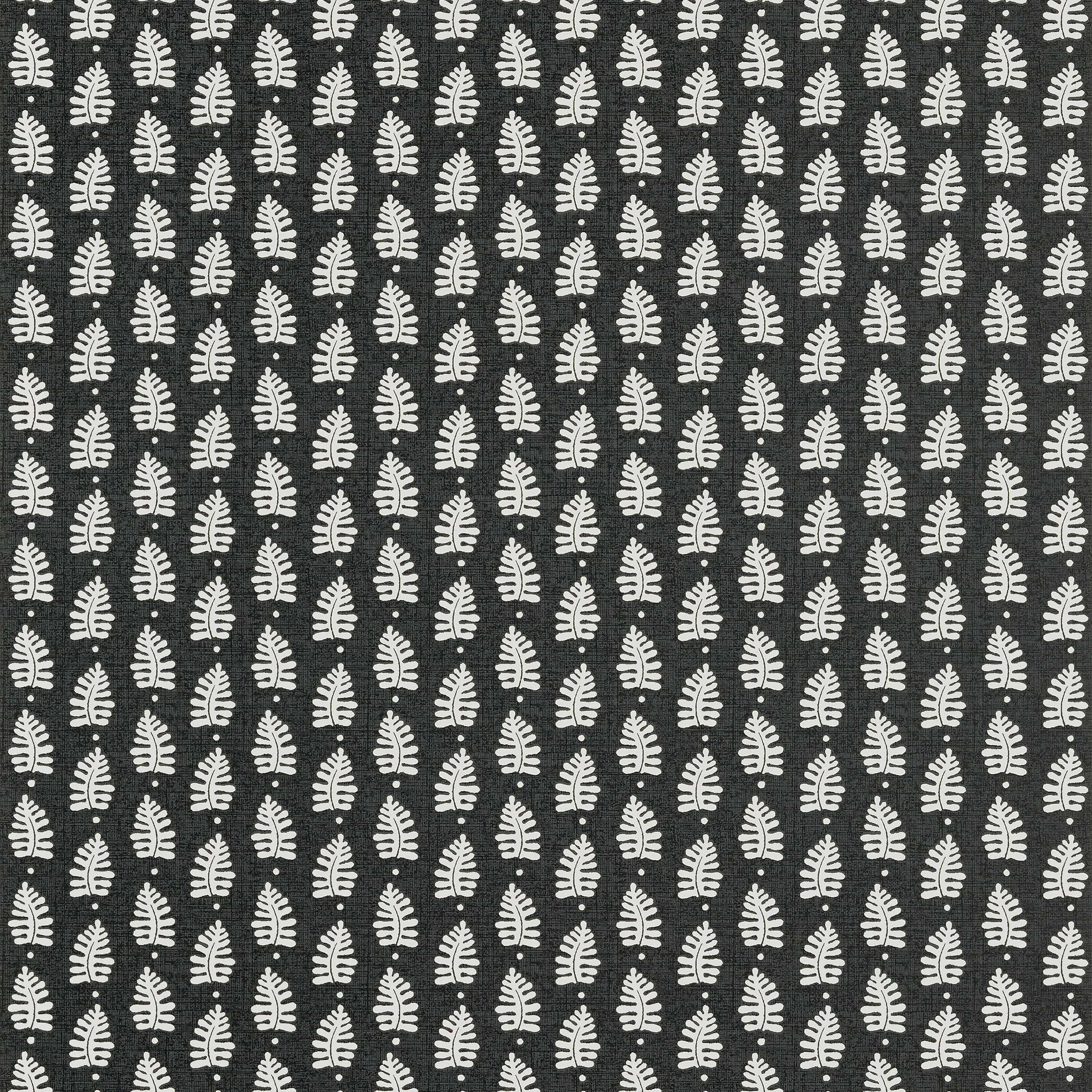 Ferndale wallpaper in black color - pattern number T10657 - by Thibaut in the Ceylon collection