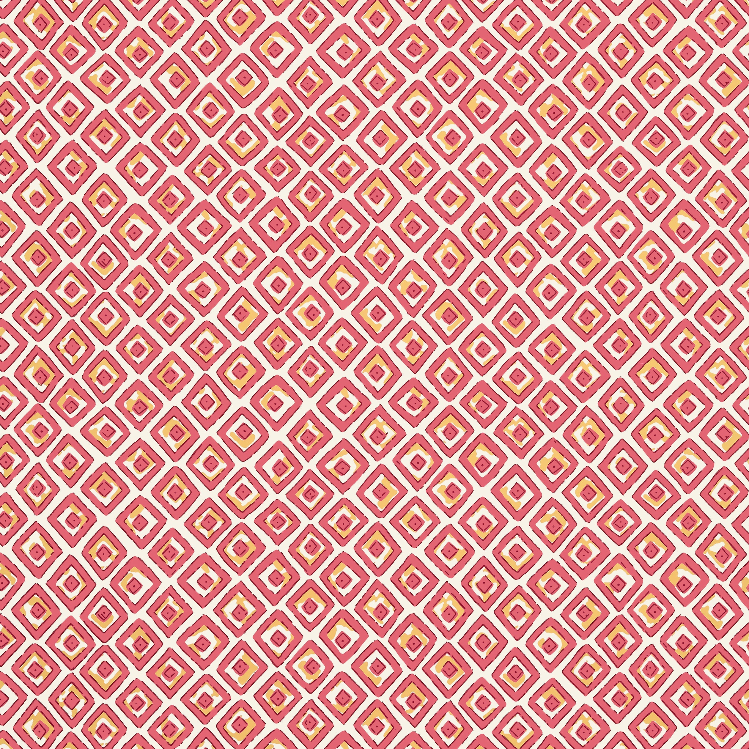 Indian Diamond wallpaper in pink color - pattern number T10663 - by Thibaut in the Ceylon collection