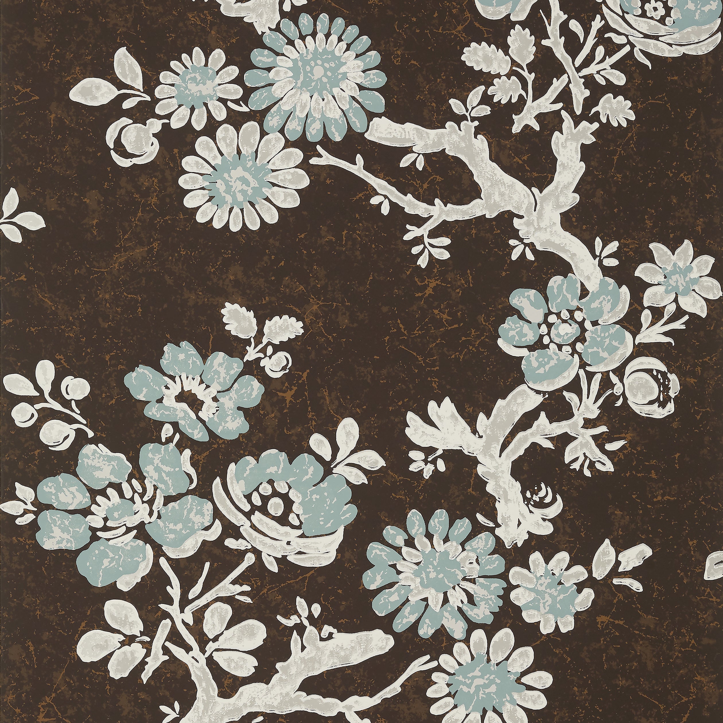 Claudette fabric in brown color - pattern number T10817 - by Thibaut in the Heritage by Thibaut collection