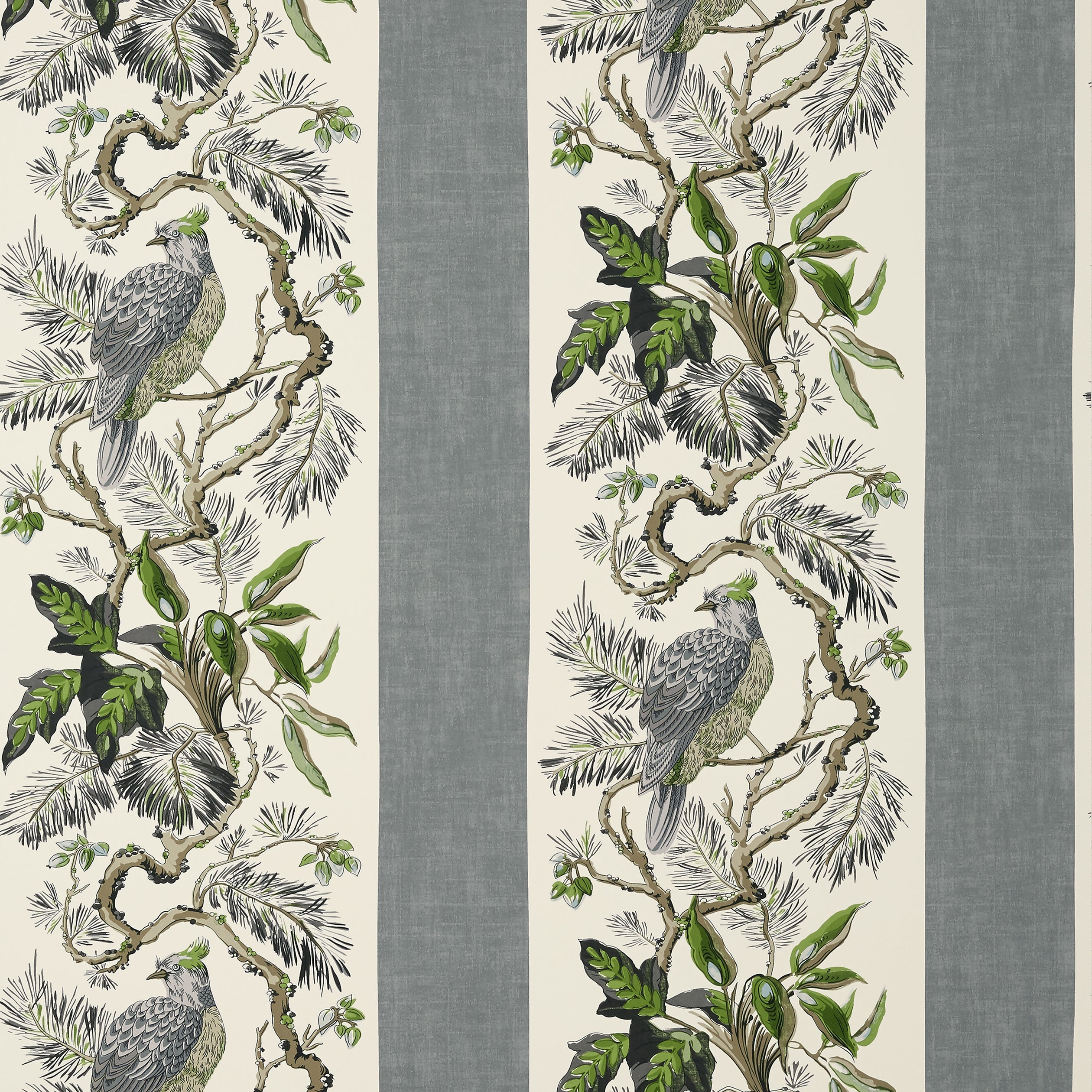 Williamson wallpaper in grey color - pattern number T10860 - by Thibaut in the Heritage by Thibaut collection