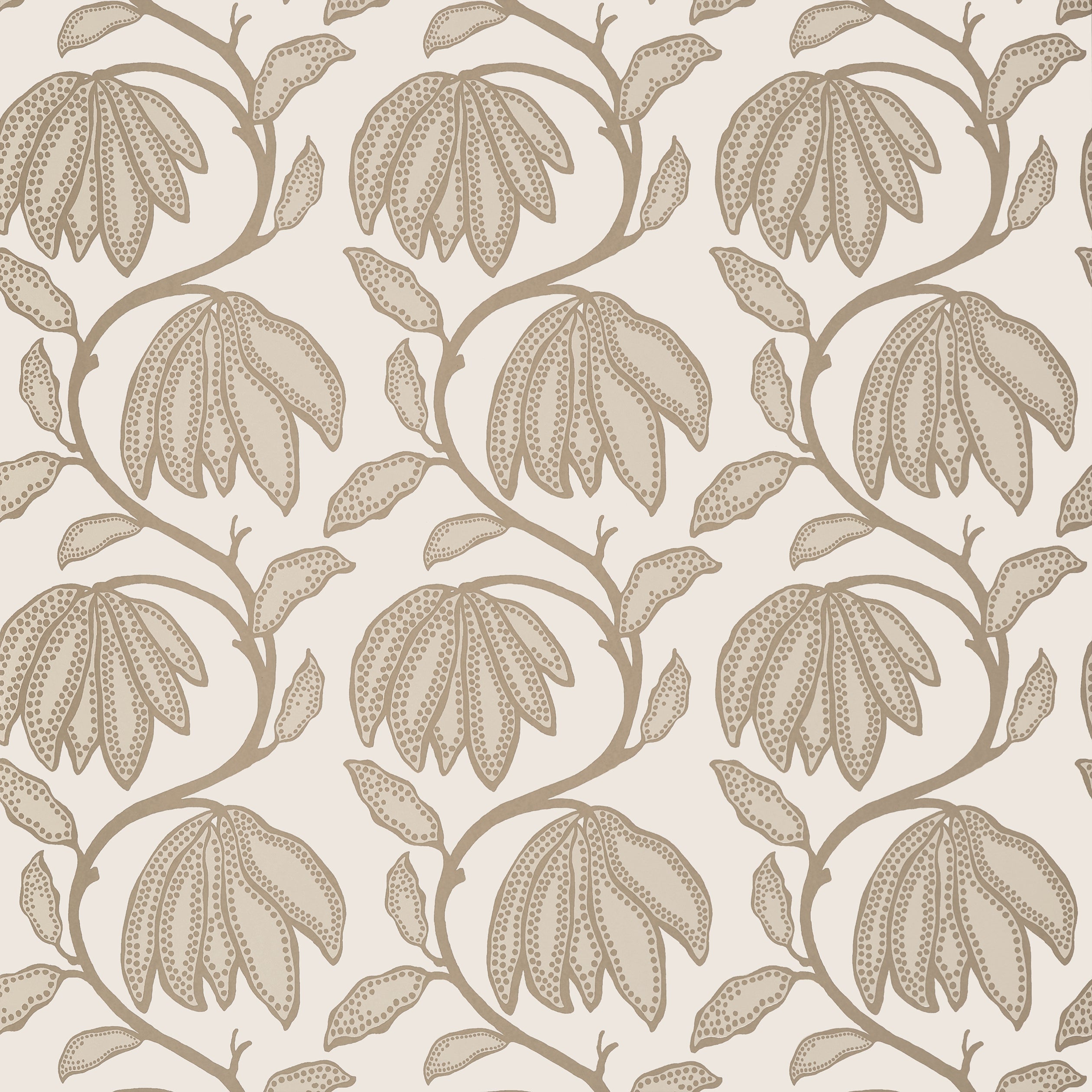 Desert Flower fabric in birch color - pattern number T12009 - by Thibaut in the Vista collection