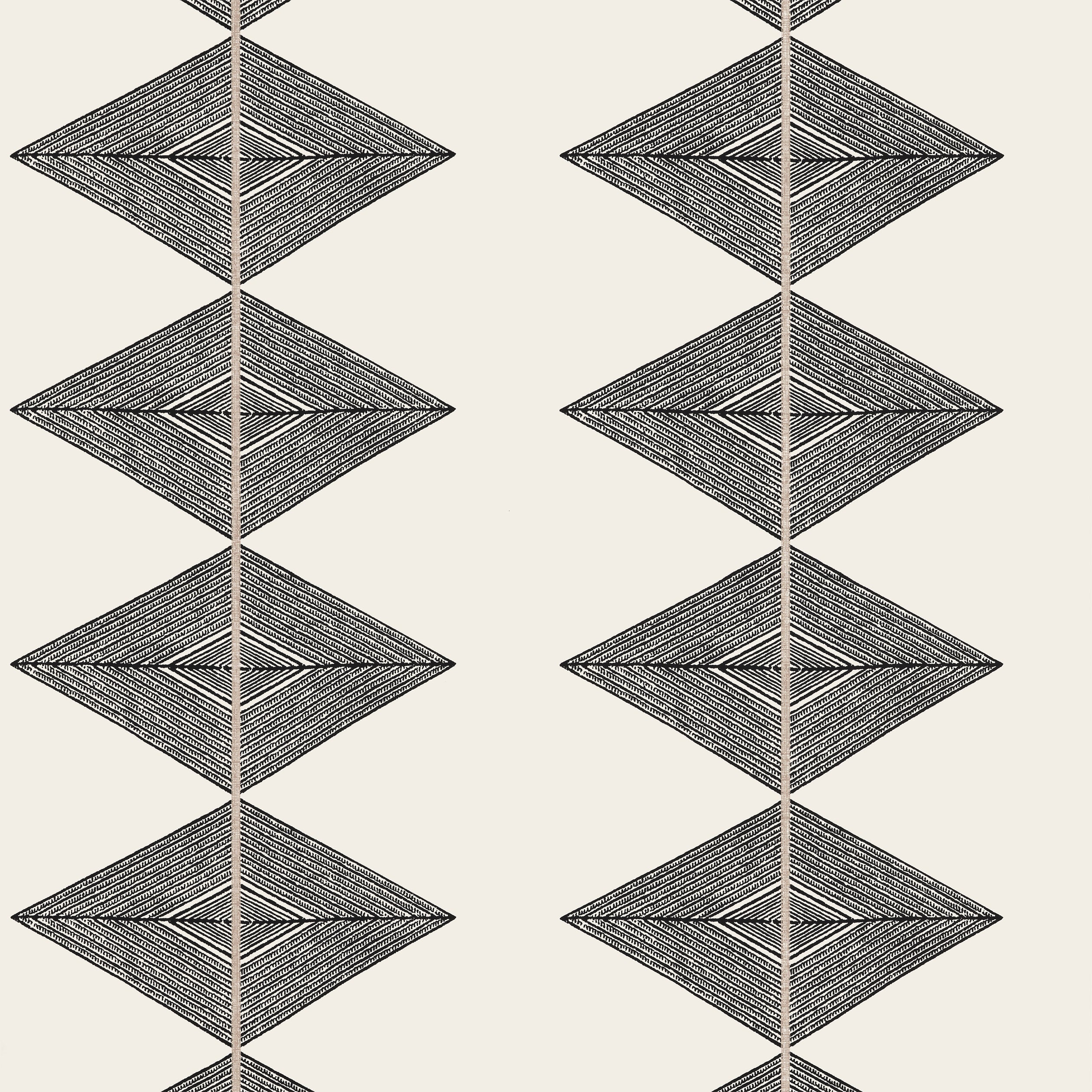 Reflection fabric in basalt black color - pattern number T12015 - by Thibaut in the Vista collection