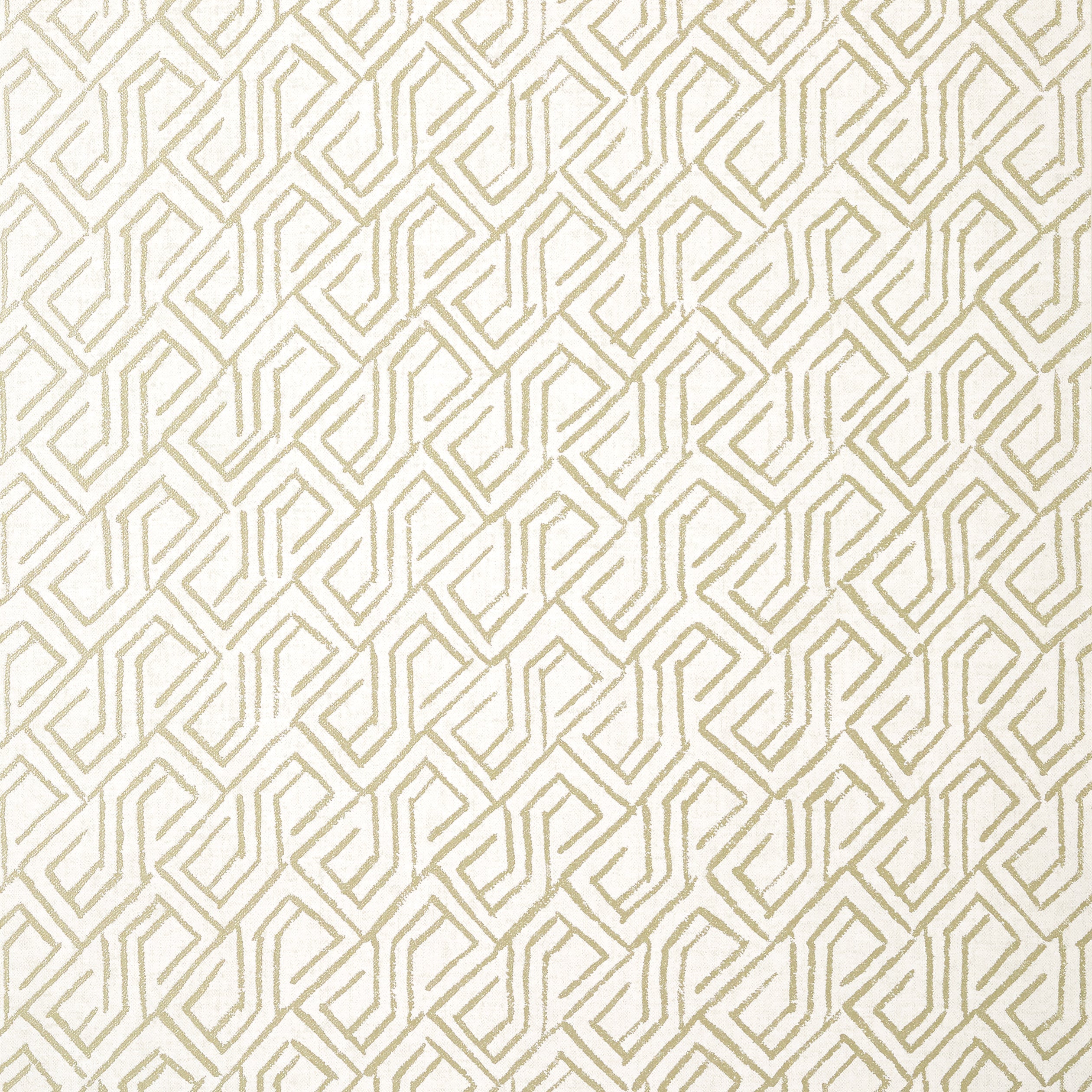 Tortona wallpaper in metallic gold on cream color - pattern number T12839 - by Thibaut in the Modern Resource Volume 3 collection