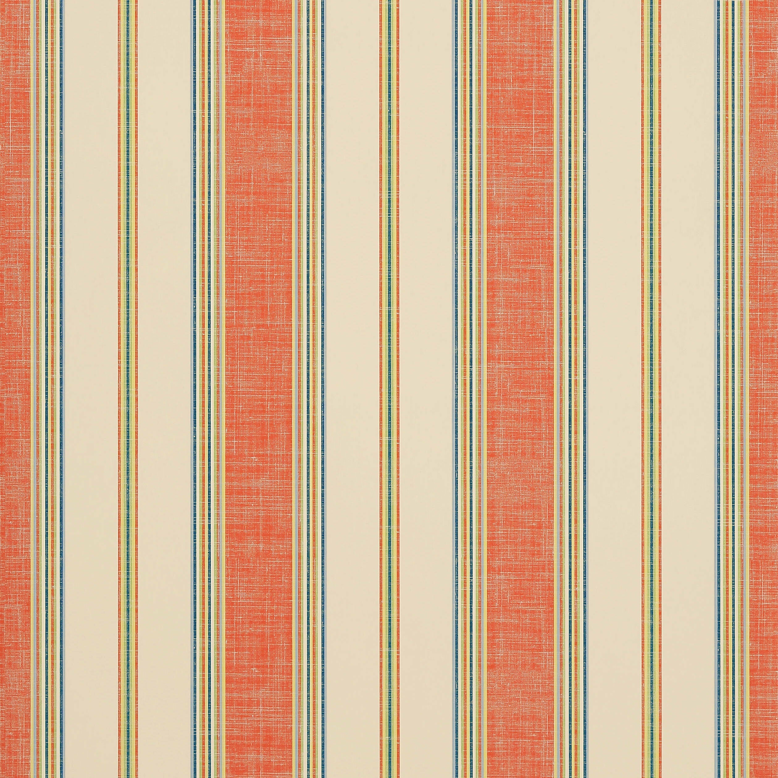 Bohemian Stripe wallpaper in mandarin color - pattern number T13020 - by Thibaut in the Monterey by Thibaut collection