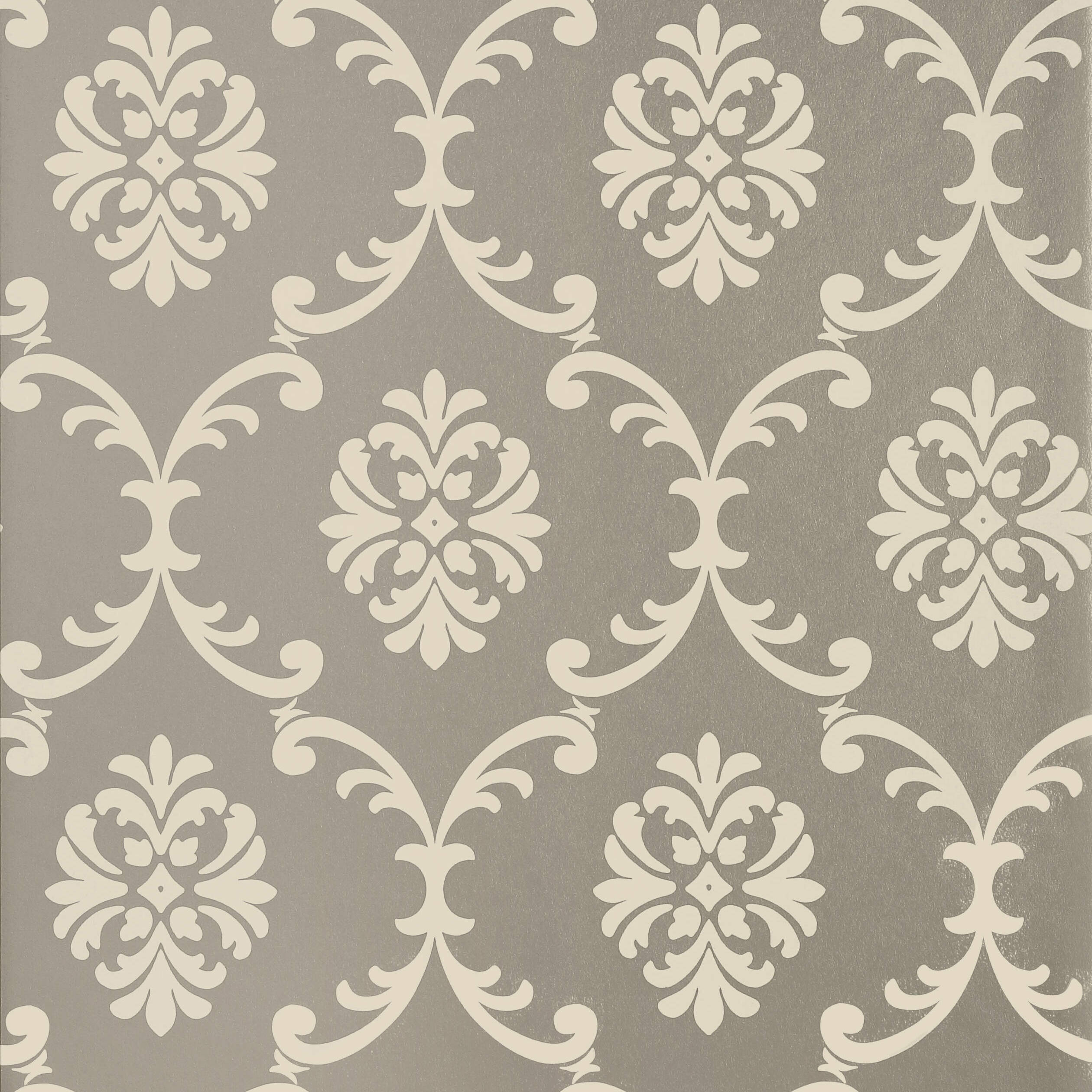 Bastille wallpaper in metallic silver color - pattern number T13035 - by Thibaut in the Monterey by Thibaut collection