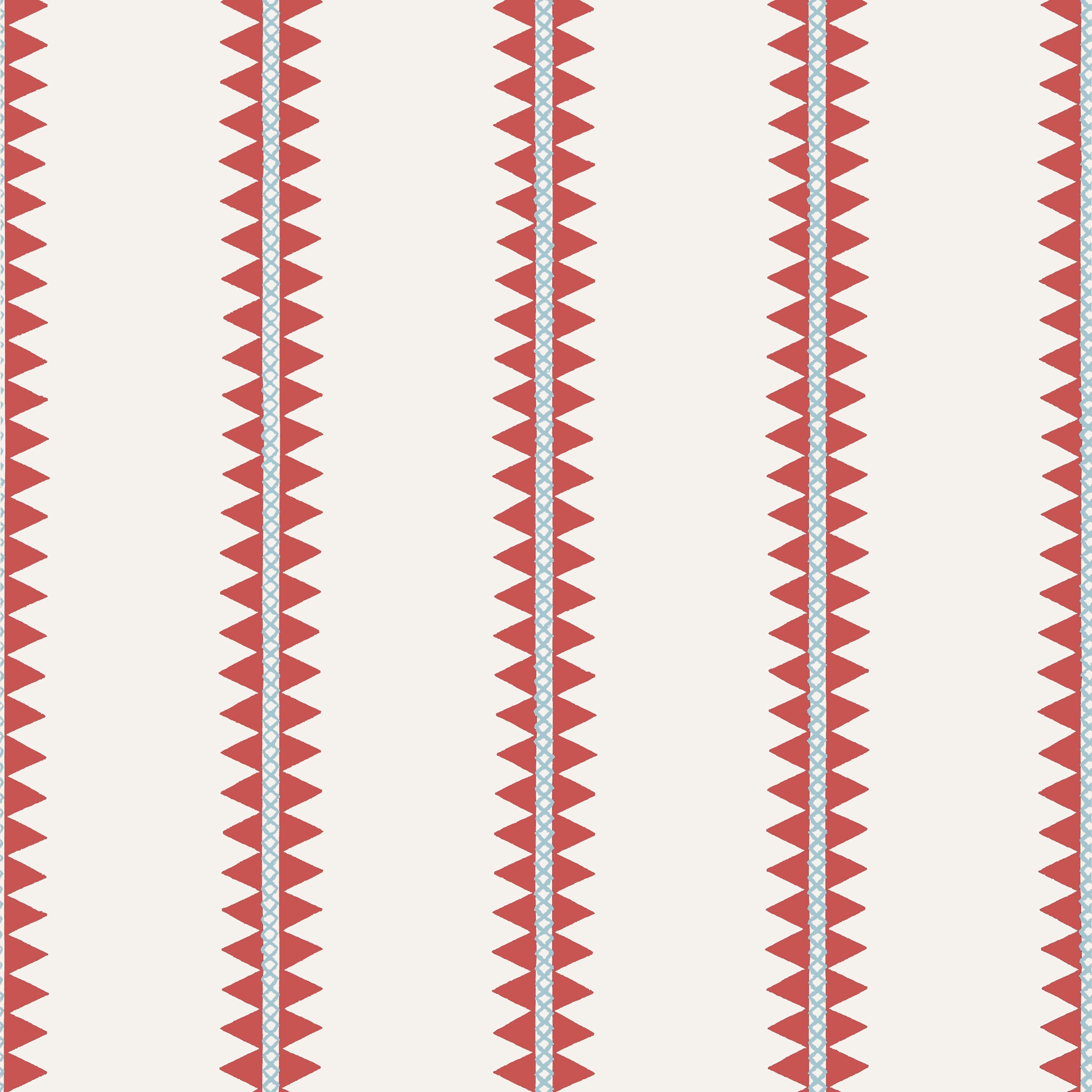 Reno Stripe wallpaper in coral color - pattern number T13245 - by Thibaut in the Mesa collection