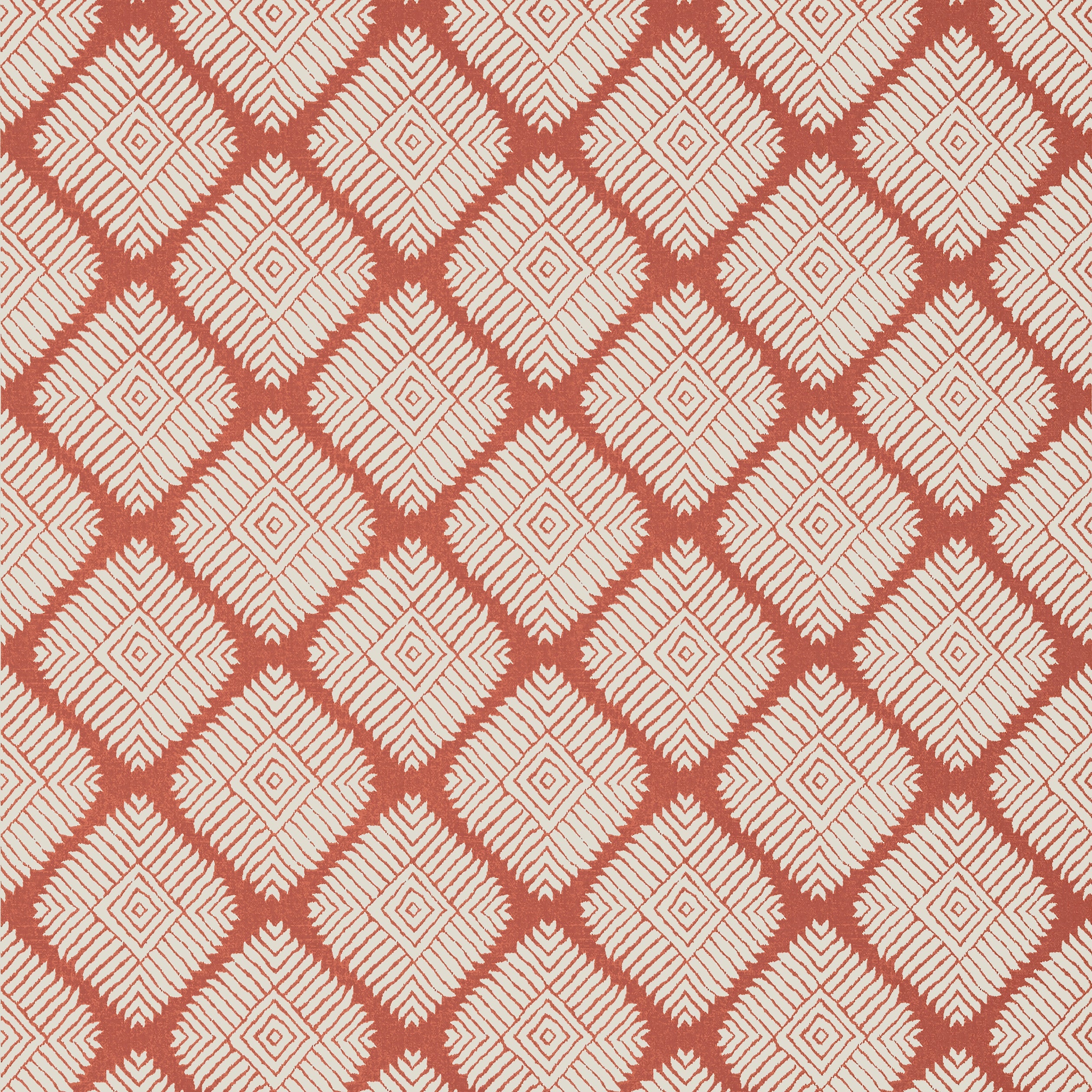 Austin Diamond wallpaper in coral color - pattern number T13248 - by Thibaut in the Mesa collection