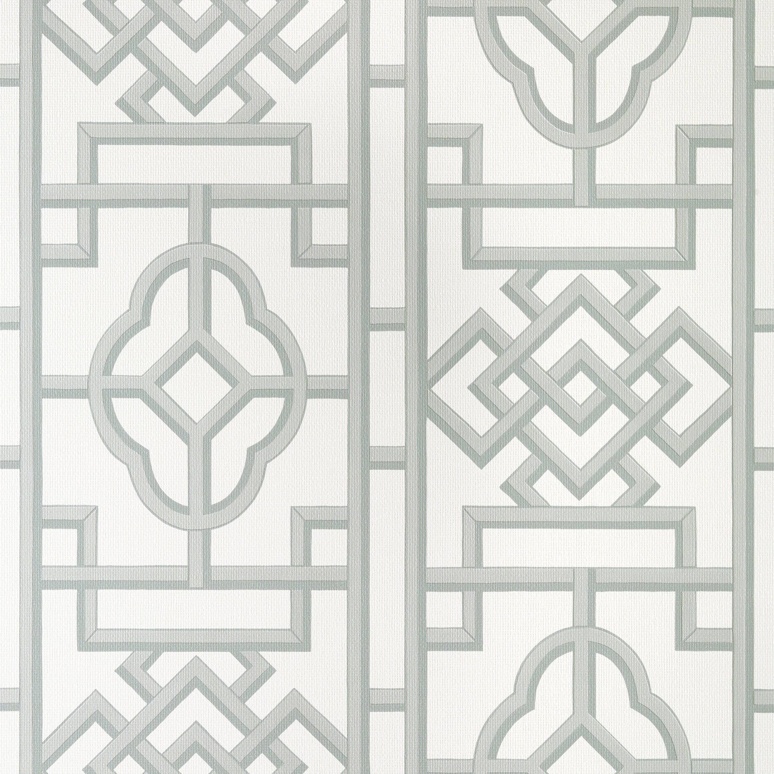 Gateway wallpaper in grey color - pattern number T13310 - by Thibaut in the Pavilion collection