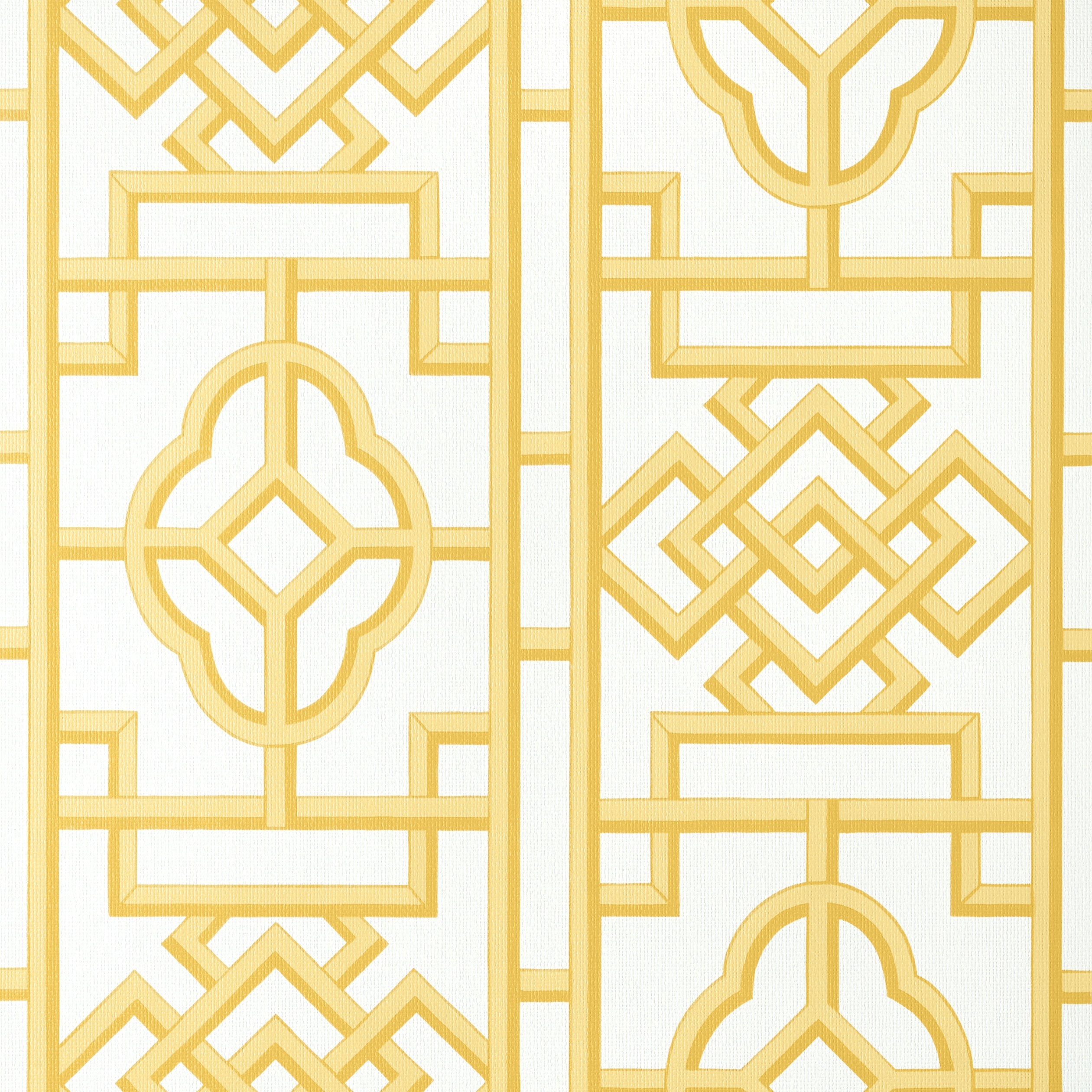 Gateway wallpaper in yellow color - pattern number T13312 - by Thibaut in the Pavilion collection