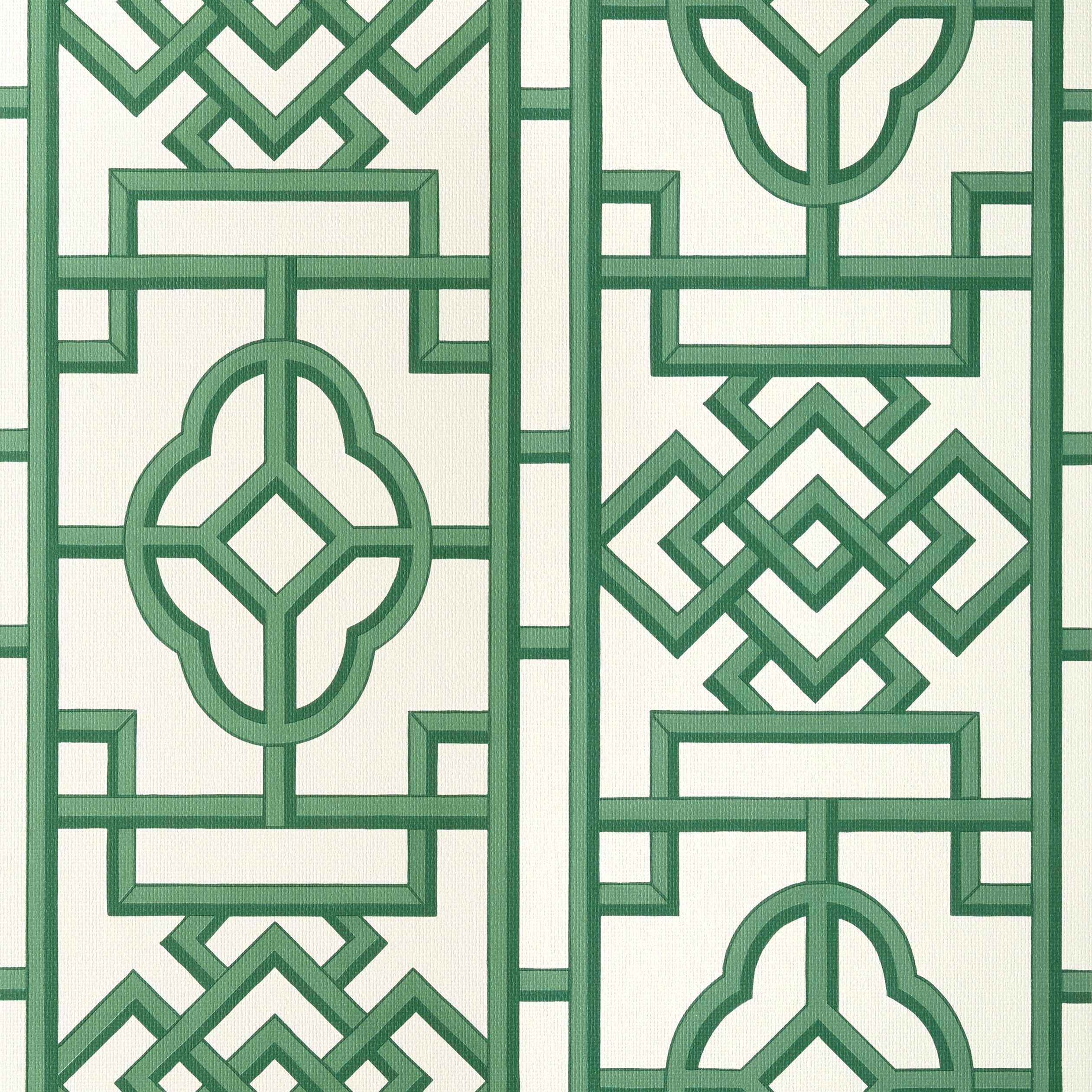 Gateway wallpaper in emerald color - pattern number T13313 - by Thibaut in the Pavilion collection