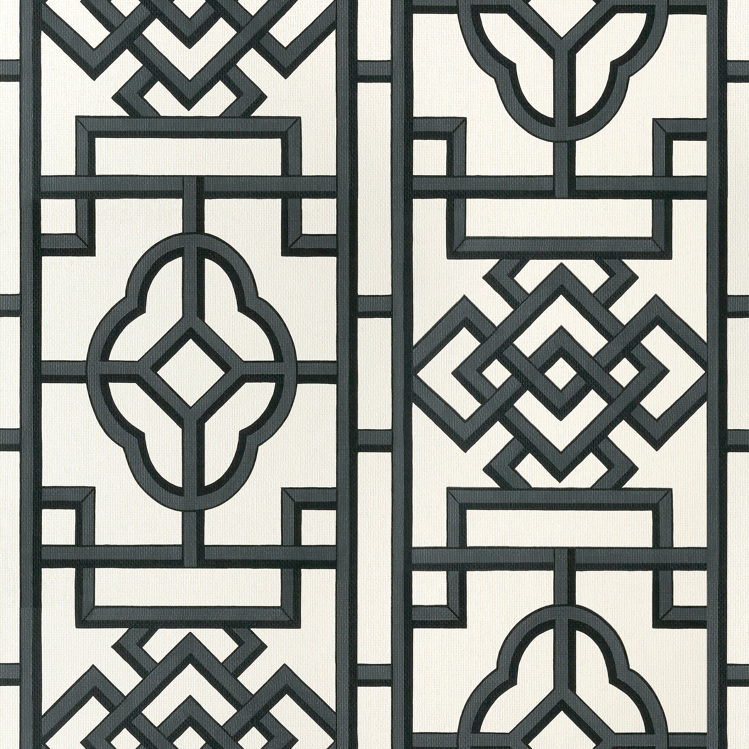 Gateway wallpaper in black color - pattern number T13315 - by Thibaut in the Pavilion collection