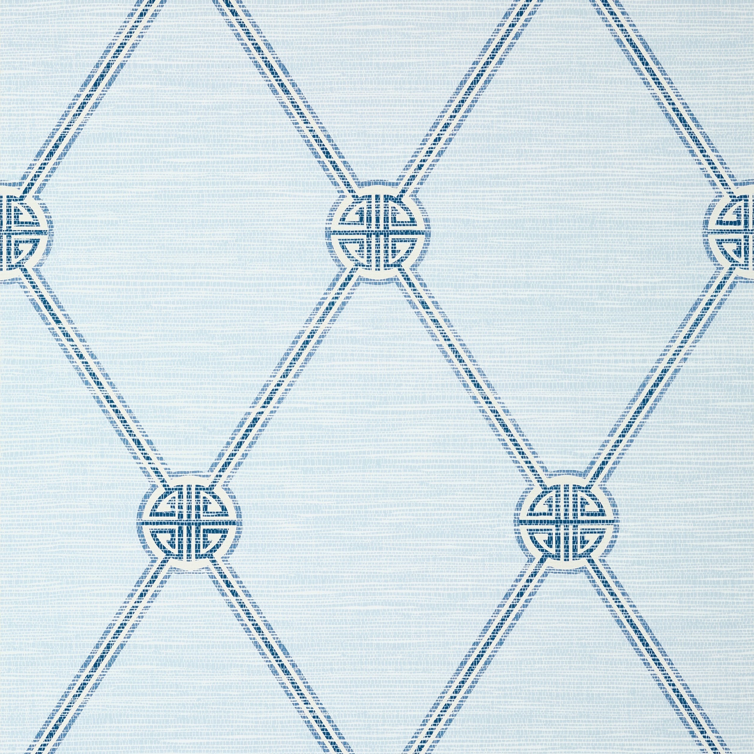 Turnberry Trellis wallpaper in spa blue color - pattern number T13350 - by Thibaut in the Pavilion collection