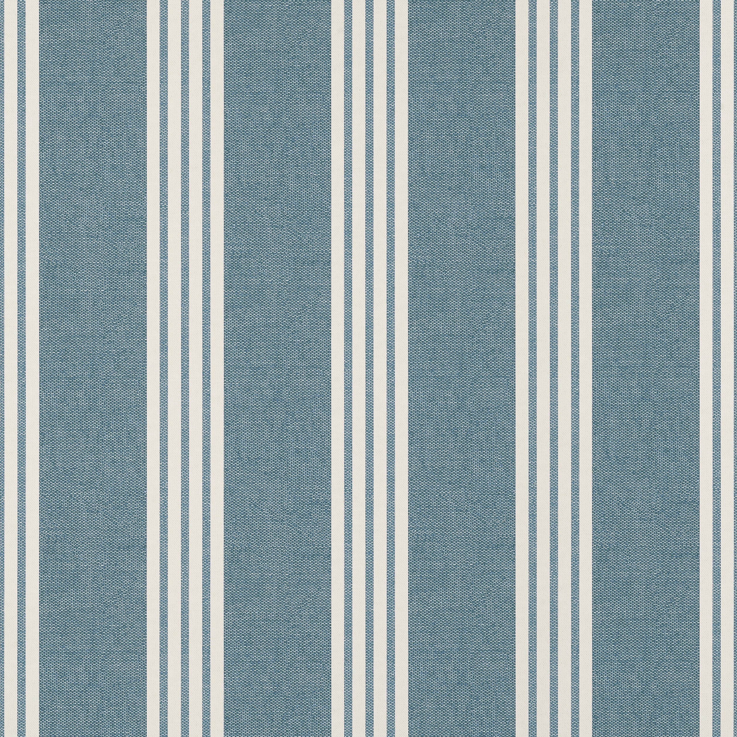 Canvas Stripe wallpaper in navy color - pattern number T13393 - by Thibaut in the Pavilion collection