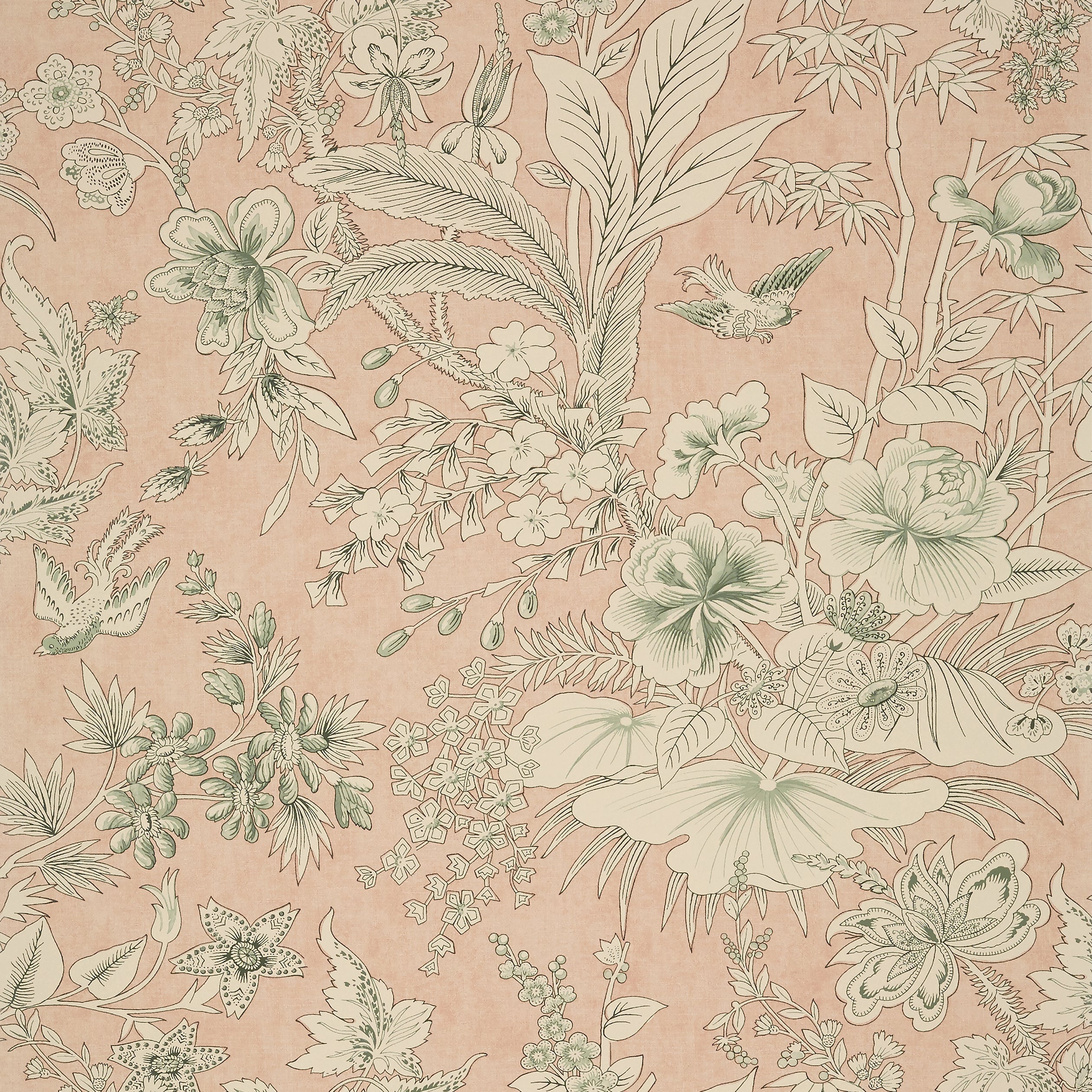 Rosalind fabric in blush color - pattern number T13600 - by Thibaut in the Grand Palace collection