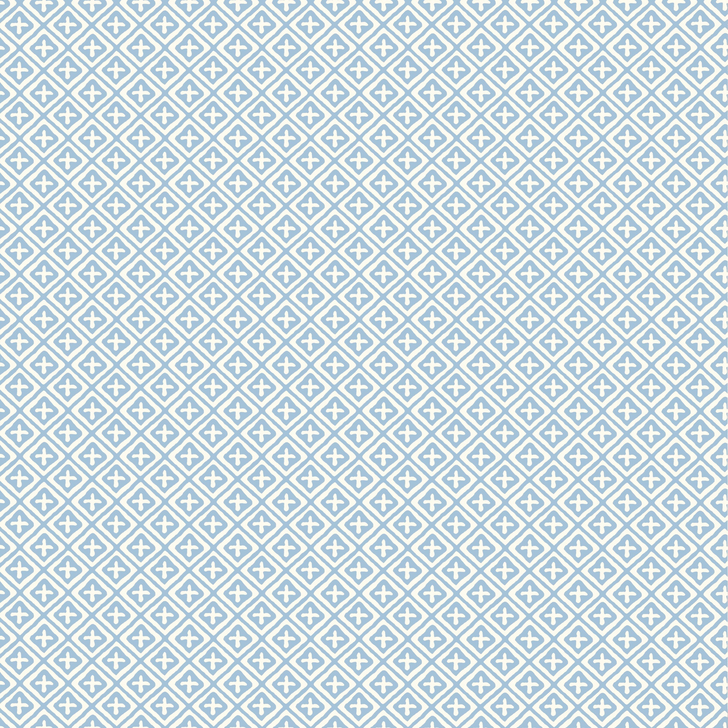 Holiday Trellis fabric in blue color - pattern number T13661 - by Thibaut in the Grand Palace collection