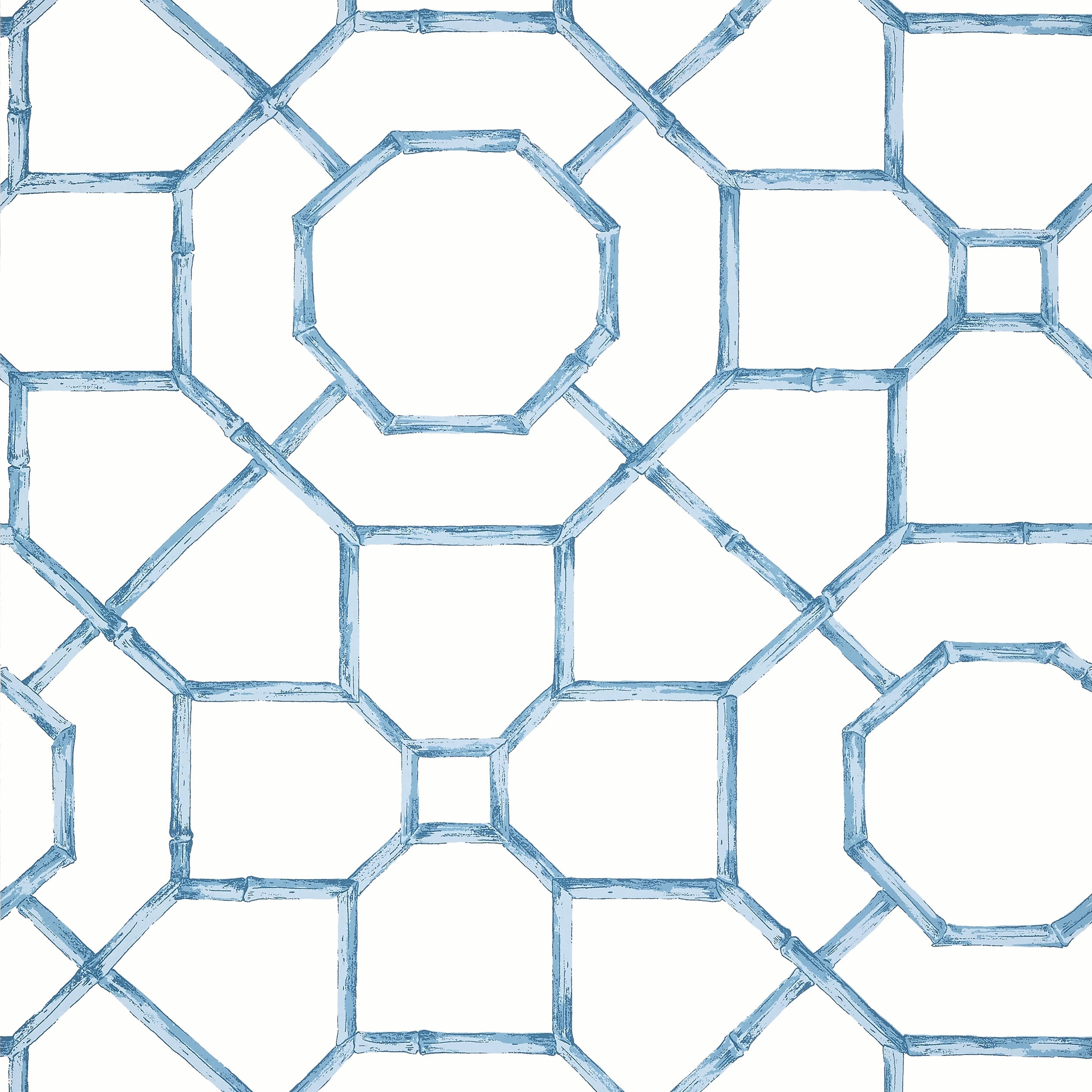 Arbor wallpaper in light blue color - pattern number T13672 - by Thibaut in the Grand Palace collection