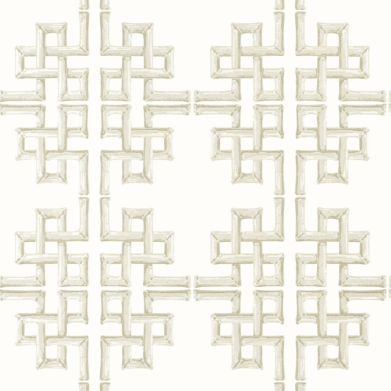 Boca Bamboo fabric in beige color - pattern number T13905 - by Thibaut in the Palm Grove collection