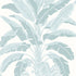 Banana Tree fabric in spa blue color - pattern number T13916 - by Thibaut in the Palm Grove collection