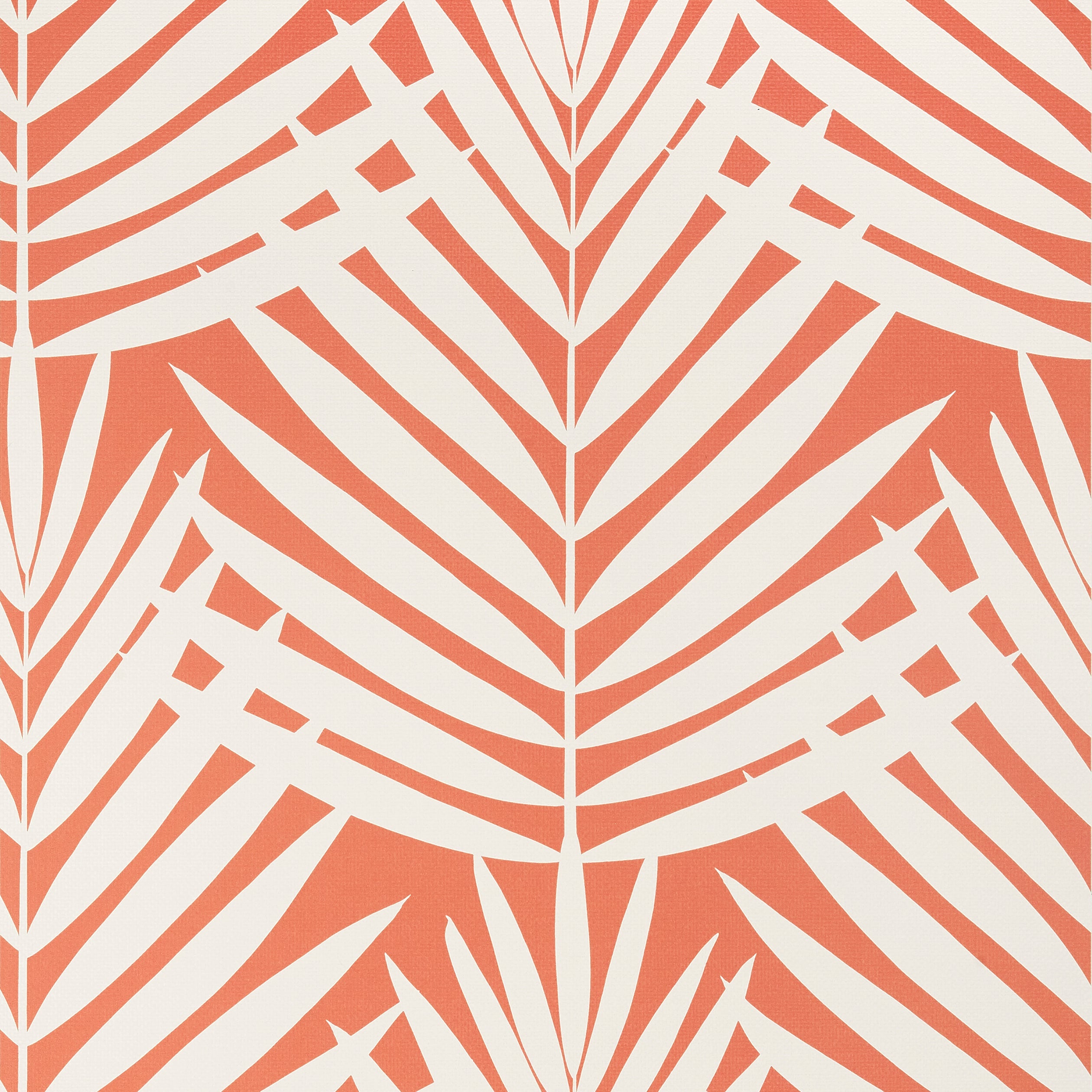 Croatia wallpaper in coral color - pattern number T13934 - by Thibaut in the Palm Grove collection