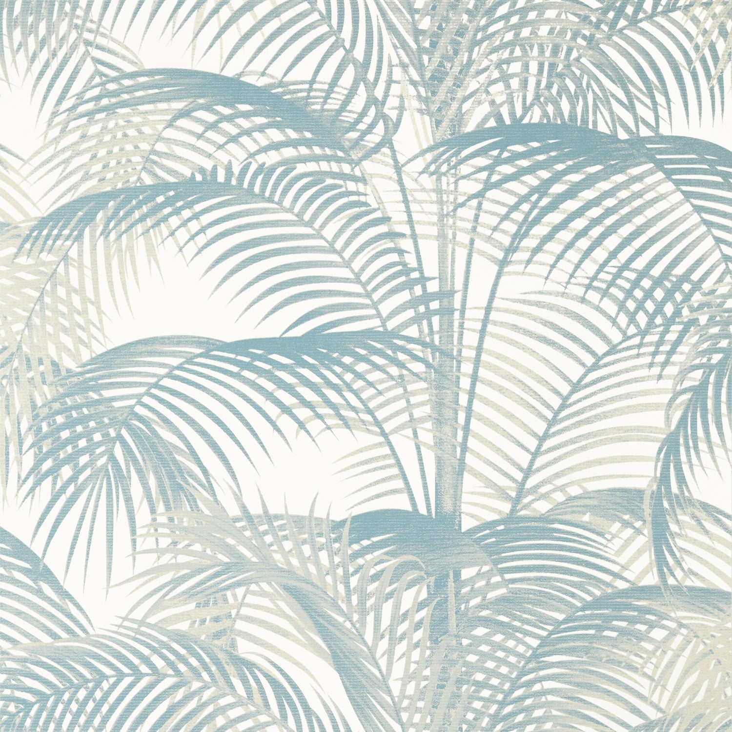 Delray fabric in spa blue color - pattern number T13940 - by Thibaut in the Palm Grove collection