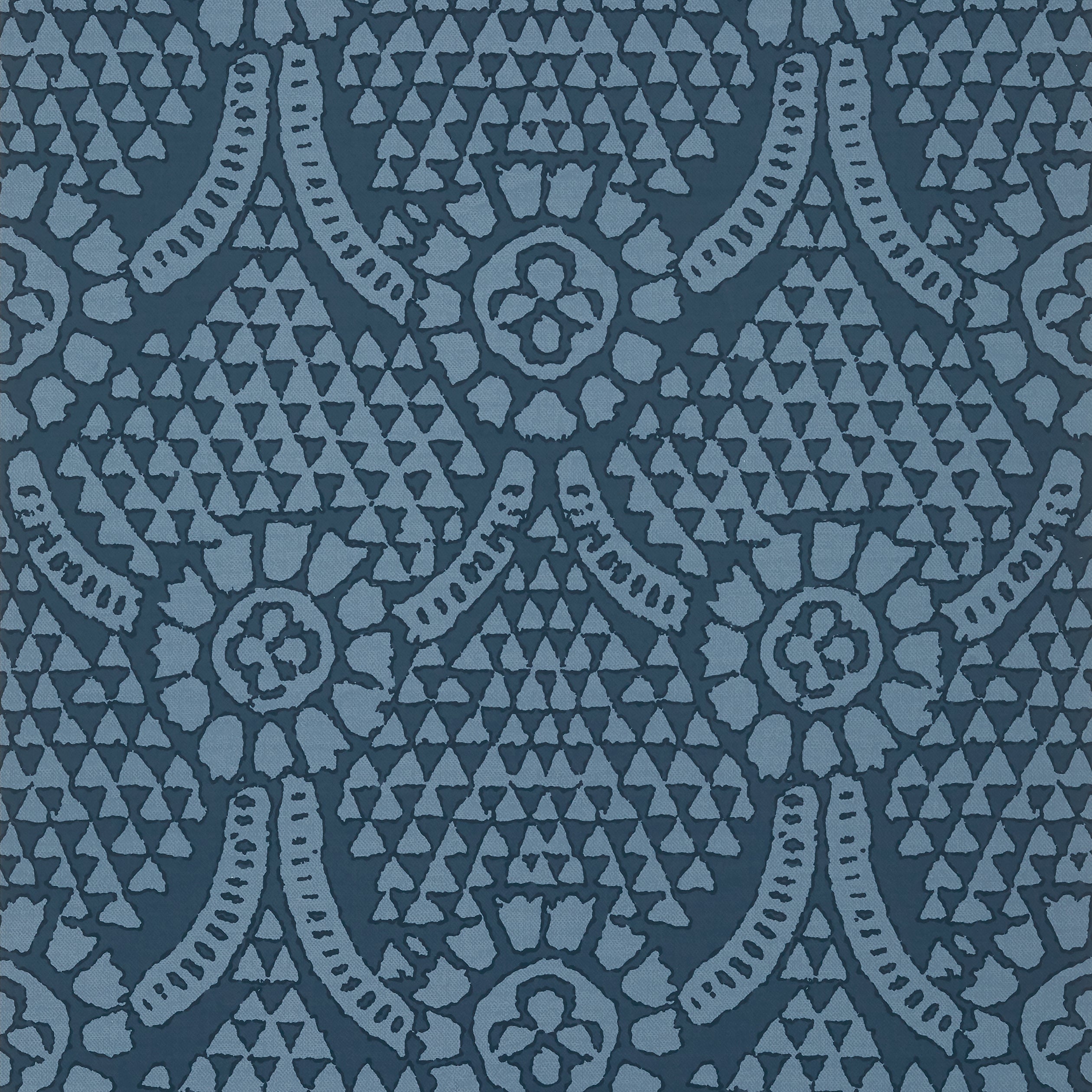 Chamomile fabric in navy color - pattern number T14315 - by Thibaut in the Canopy collection
