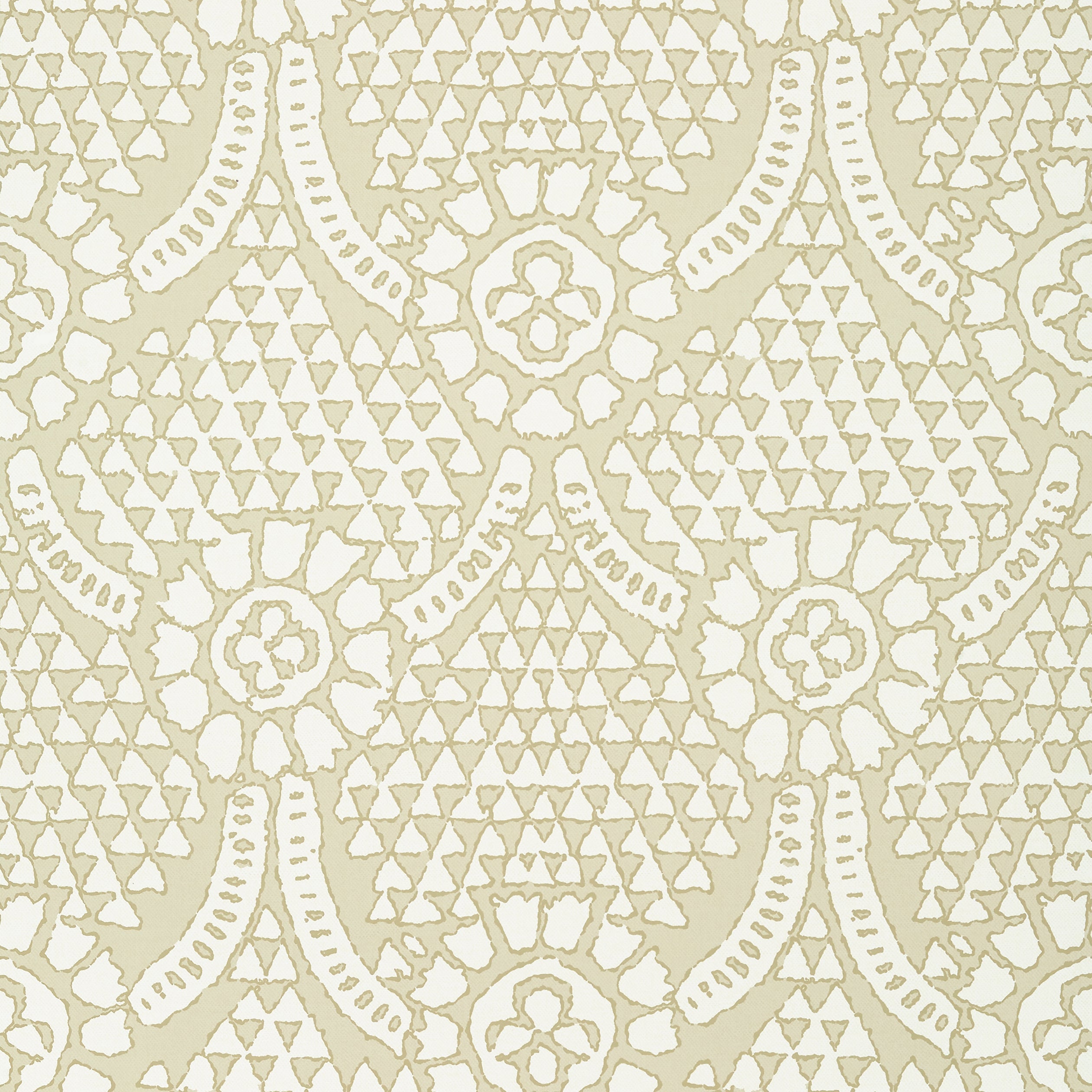 Chamomile fabric in beige color - pattern number T14319 - by Thibaut in the Canopy collection