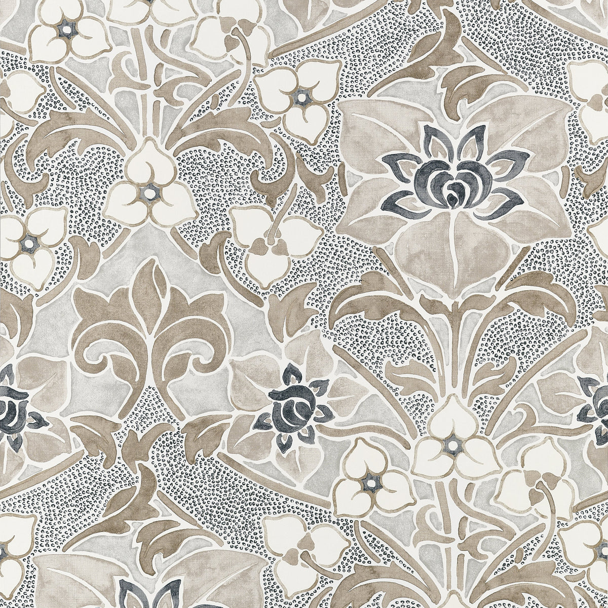 Woodford Wallpaper in Natural color - pattern number T14605 - by Thibaut in the Fairhaven collection